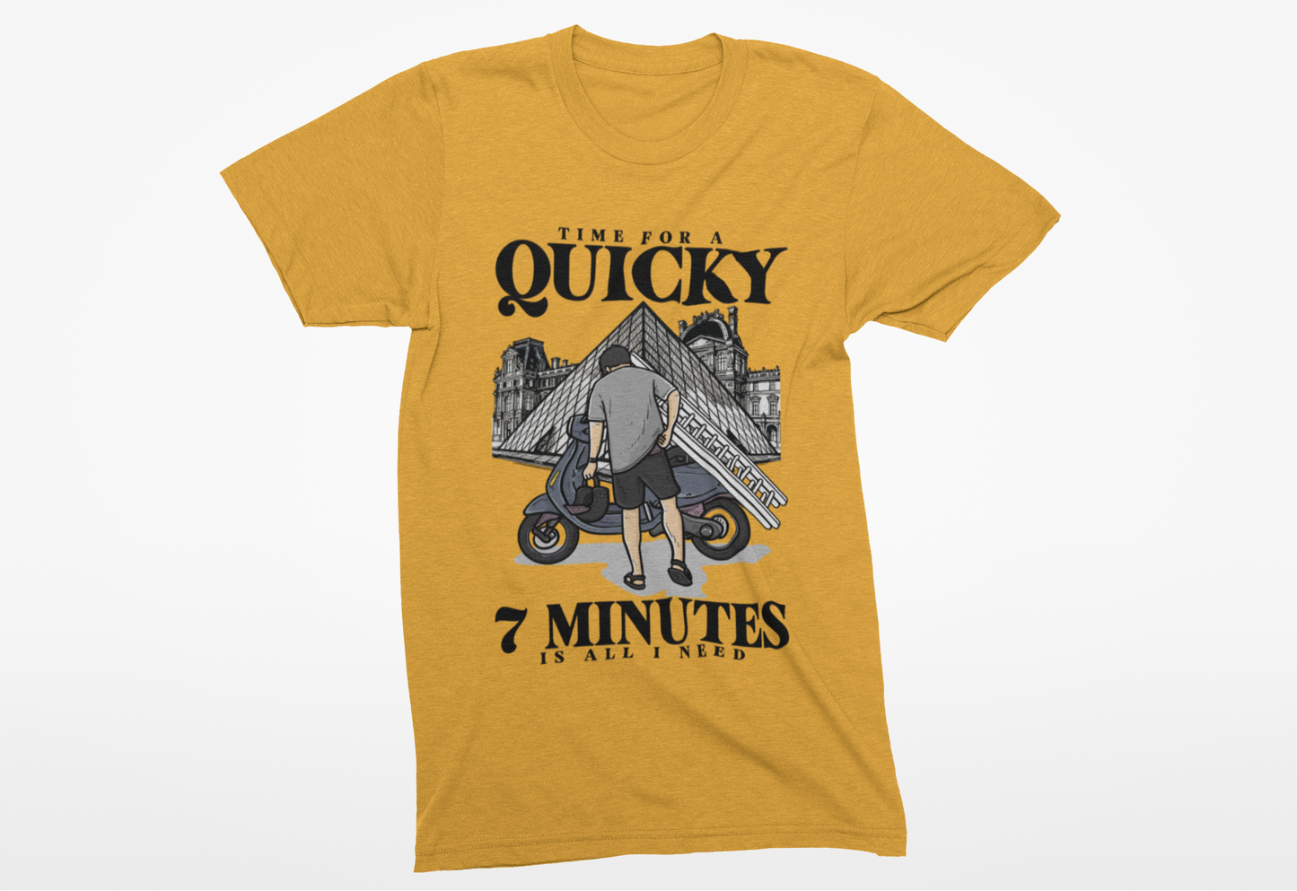 Time for a Quicky – 7 Minutes Louvre Heist T-Shirt