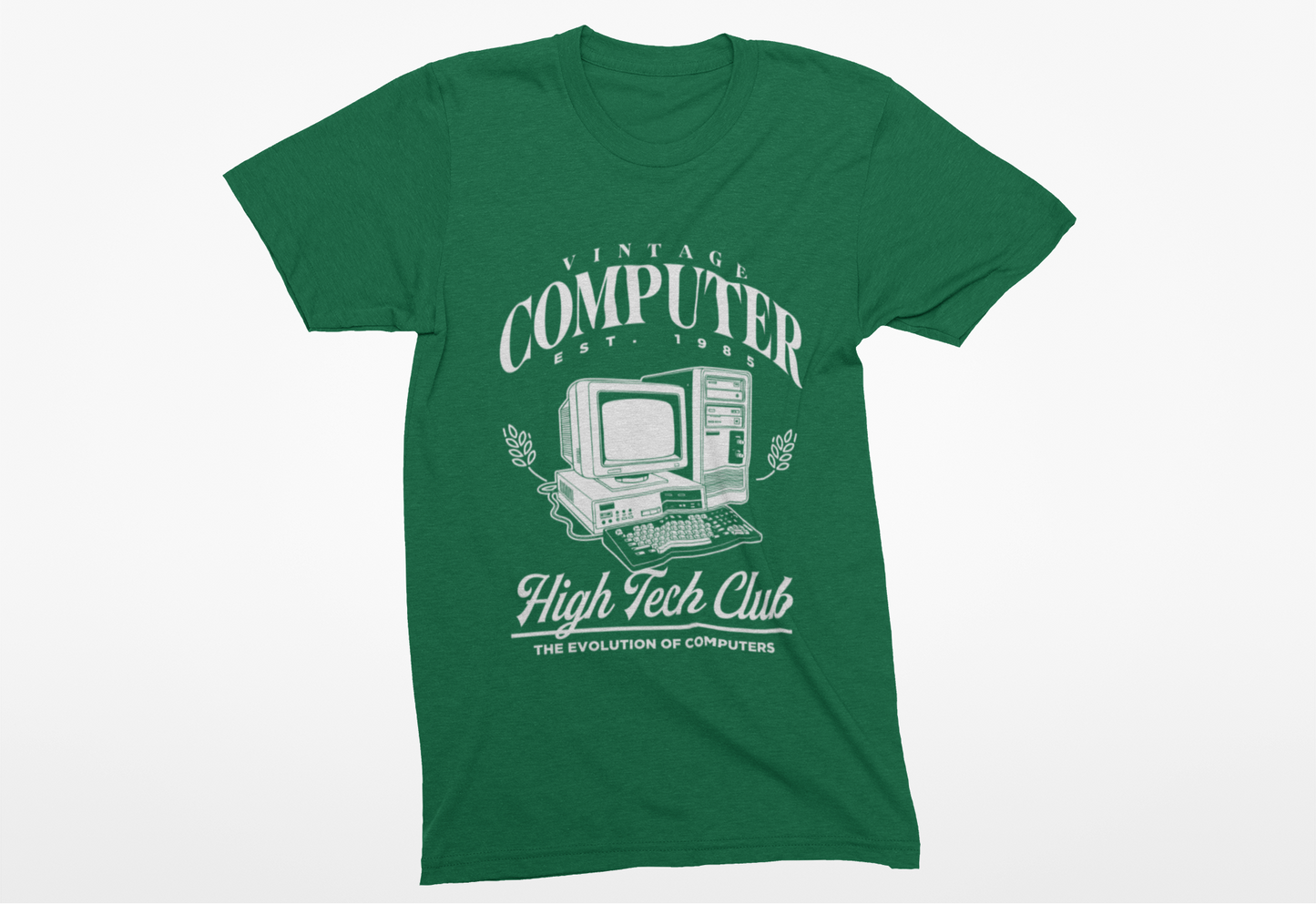 Vintage Computer Est 1985 Tshirt – High Tech Club Evolution