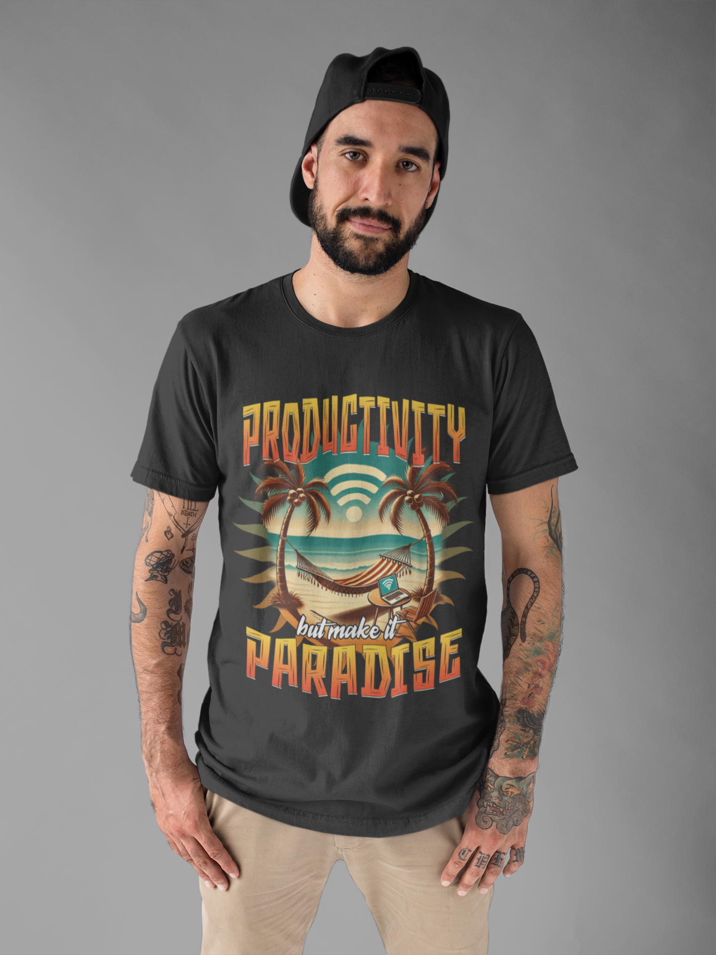 Beach Work Repeat Shirt, Remote Work Tee, Productivity Paradise T Shirt, Digital Nomad Gift, Work From Anywhere Graphic Tee