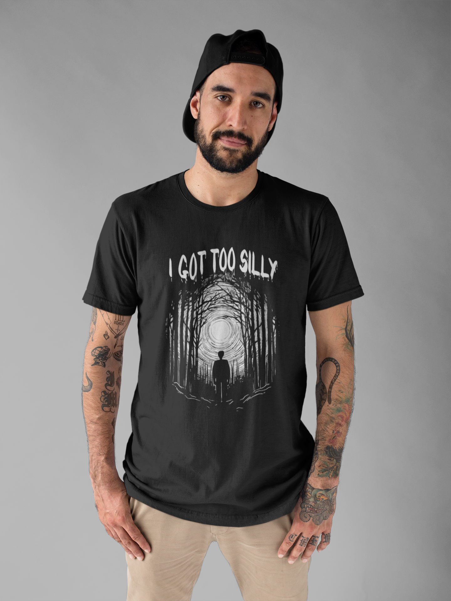 I Got Too Silly Tshirt – Walking Toward a Bright Forest Light Graphic