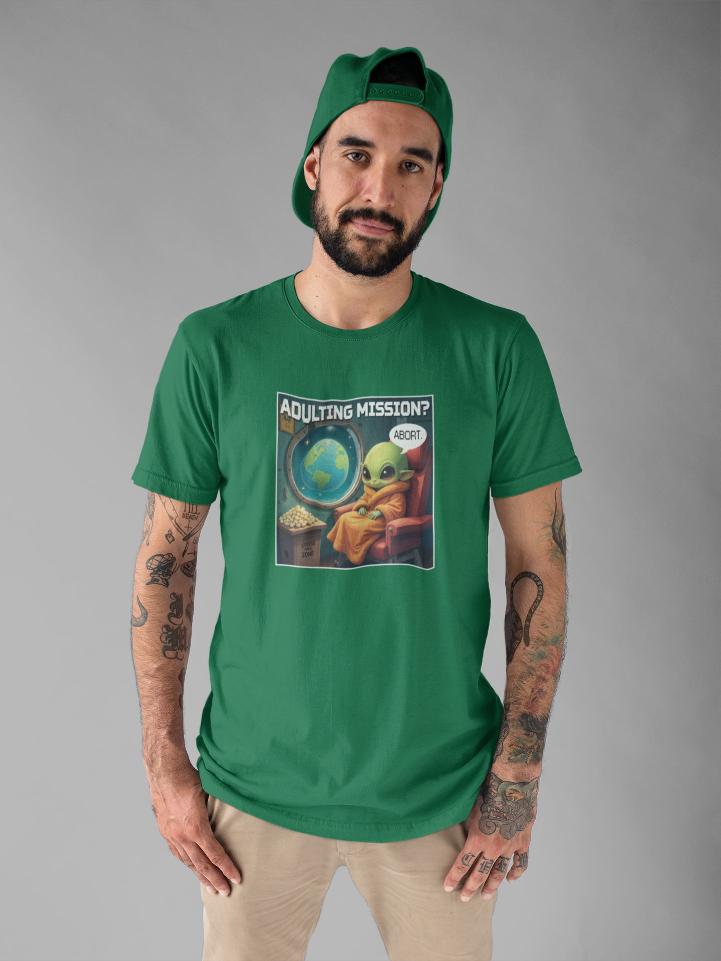 Beep Boop Mission Adulting Aborted Tee, Alien Humor Shirt, Funny Life Avoidance Graphic Tee, Outer Space Relatable Top, Cosmic Mood Gift