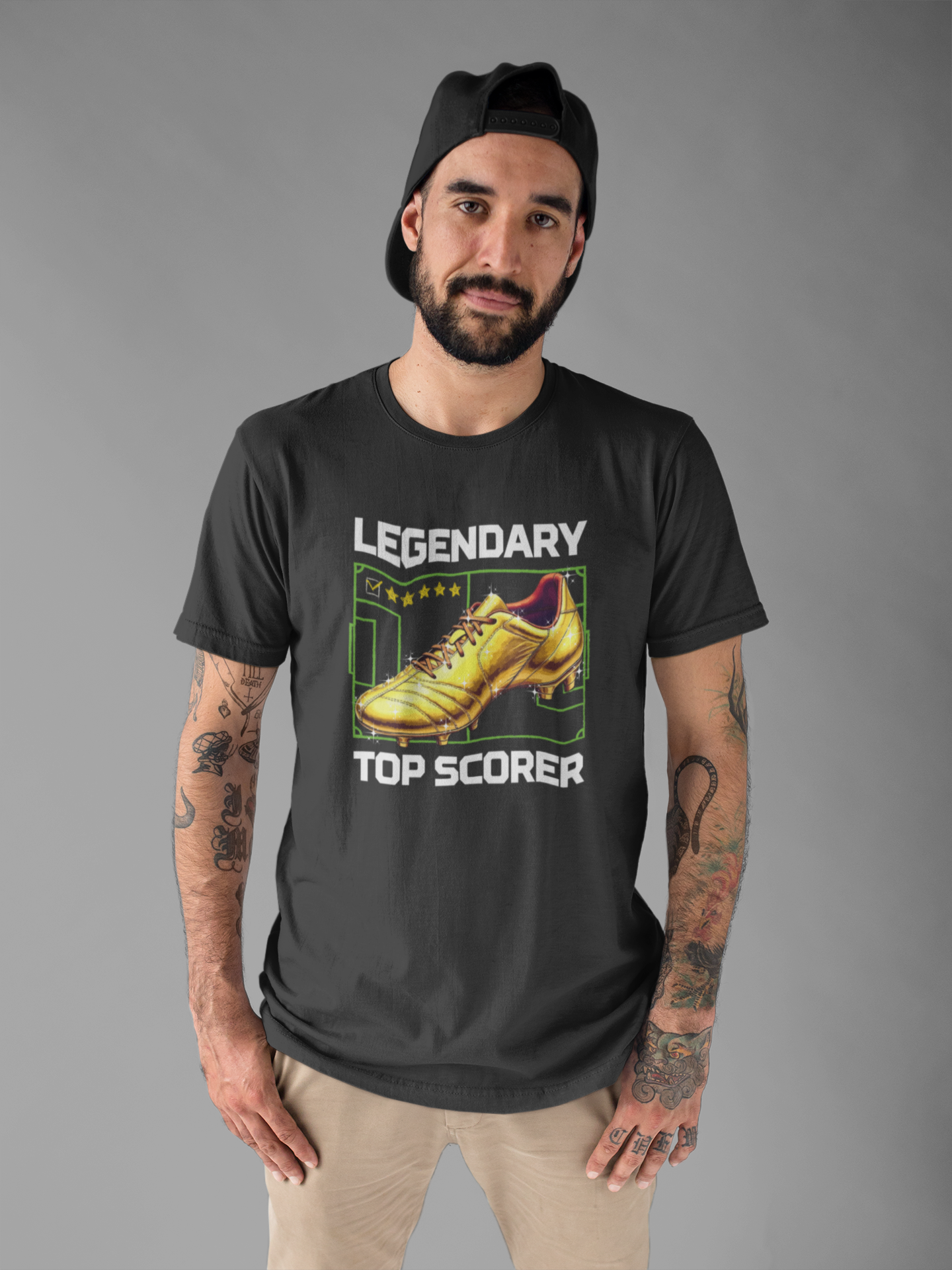 Legendary Top Scorer | Golden Boot & Five-Star Review Graphic T-Shirt