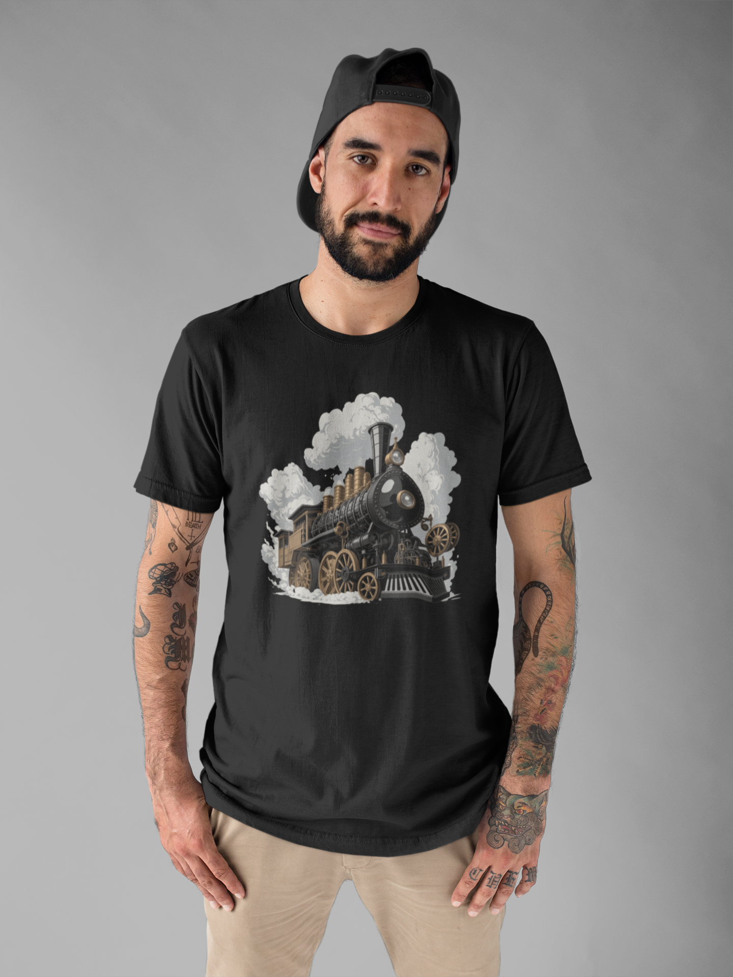Steam locomotives Steam Power Changed Everything Tshirt – Historic Steam Train Graphic