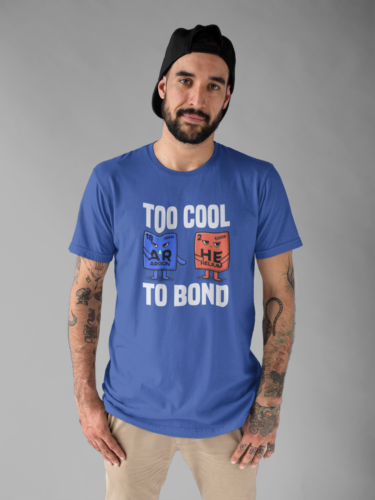 Noble Gases Don’t React Tee, Chemistry Joke Shirt, Science Humor Graphic Tee, Periodic Table Funny Top, Geek Gift
