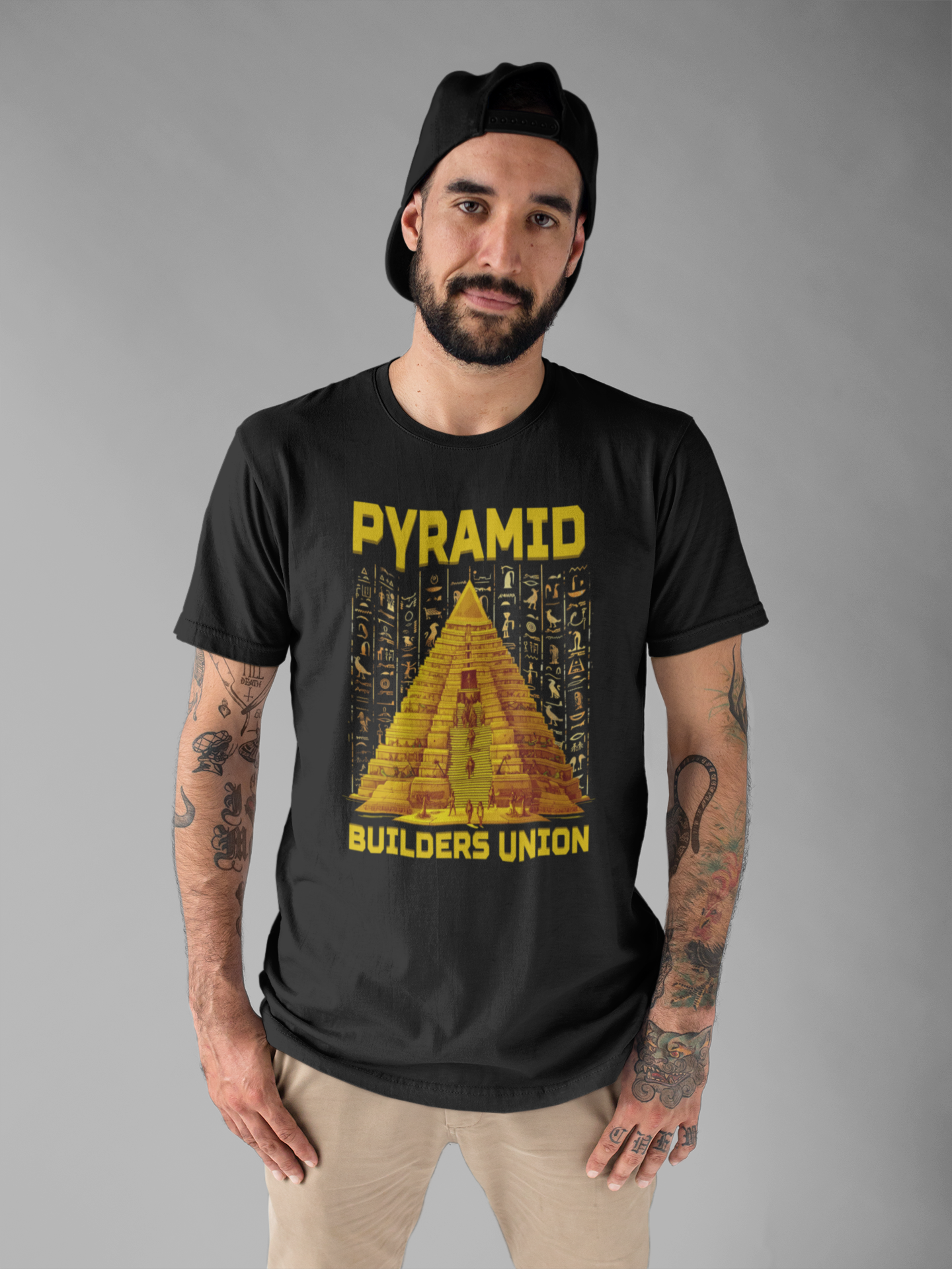 Pyramid Builders Union Tee, Ancient Worker Pride Shirt, Historical Labor Graphic, Egypt Crew Top, Stone by Stone Gift