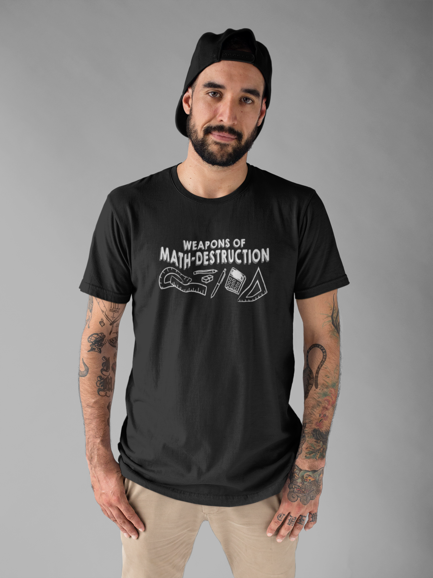 Math Geek Humor T-Shirt – Weapons of Math Destruction