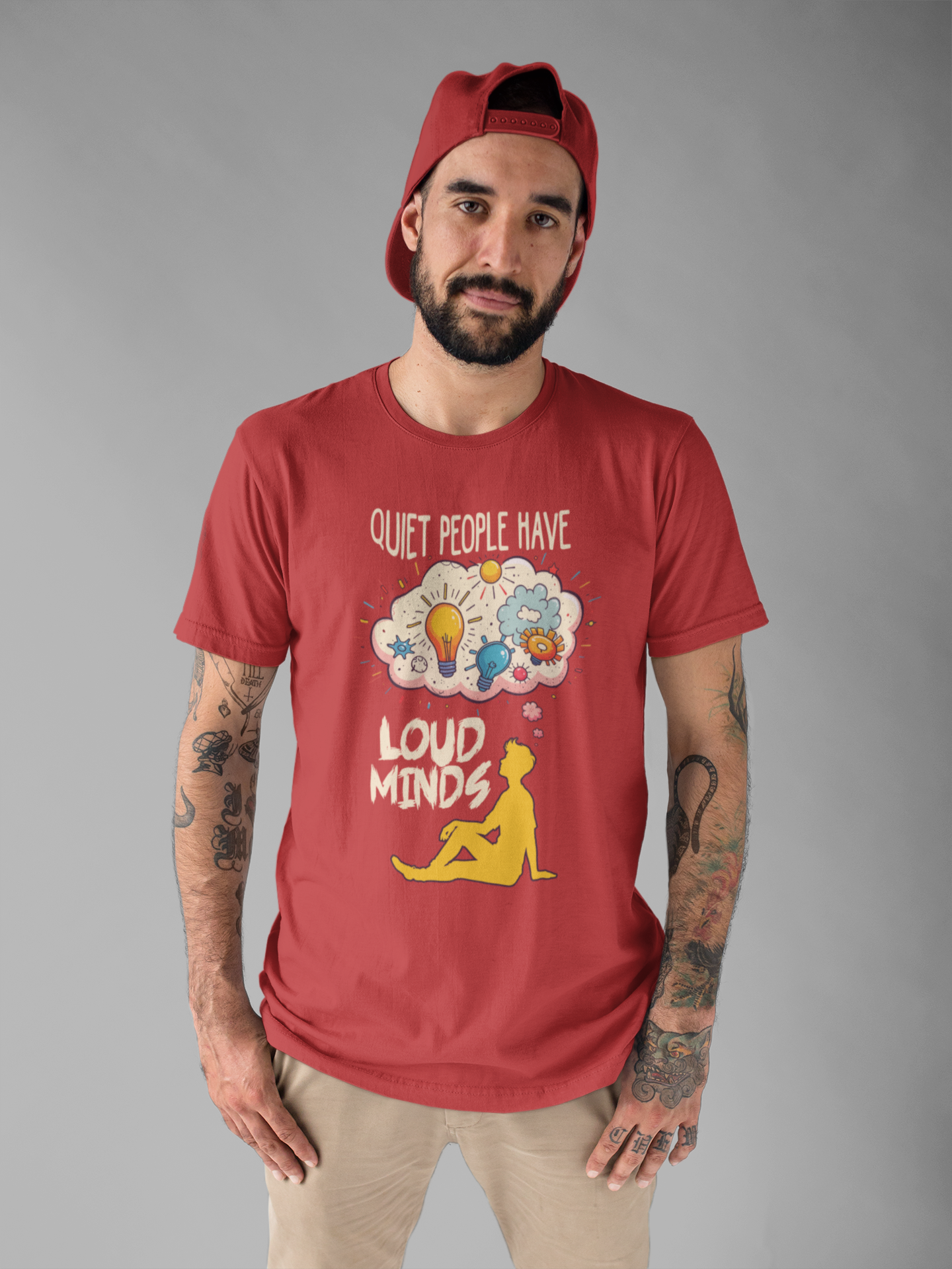 Quiet People Have Loud Minds Tee, Introvert Quote Shirt, Thoughtful Soul Graphic Tee, Depth Over Volume Top, Inner World Gift