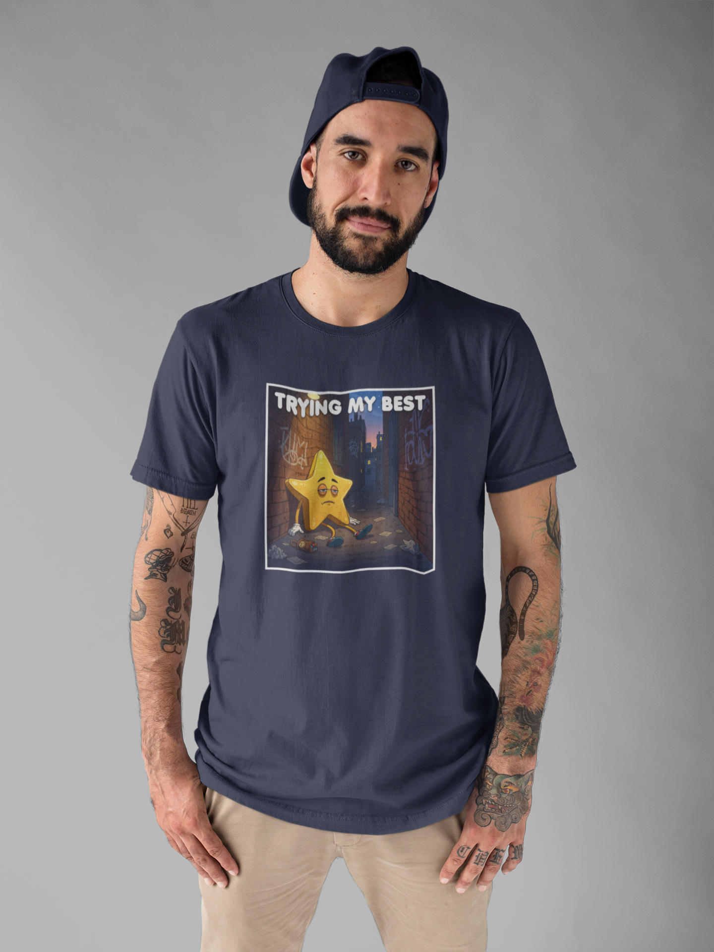 Trying My Best It’s Not Much Tee, Low Effort Humor Shirt, Honest Mood Graphic Tee, Funny Bare Minimum Top, Lazy Relatable Gift