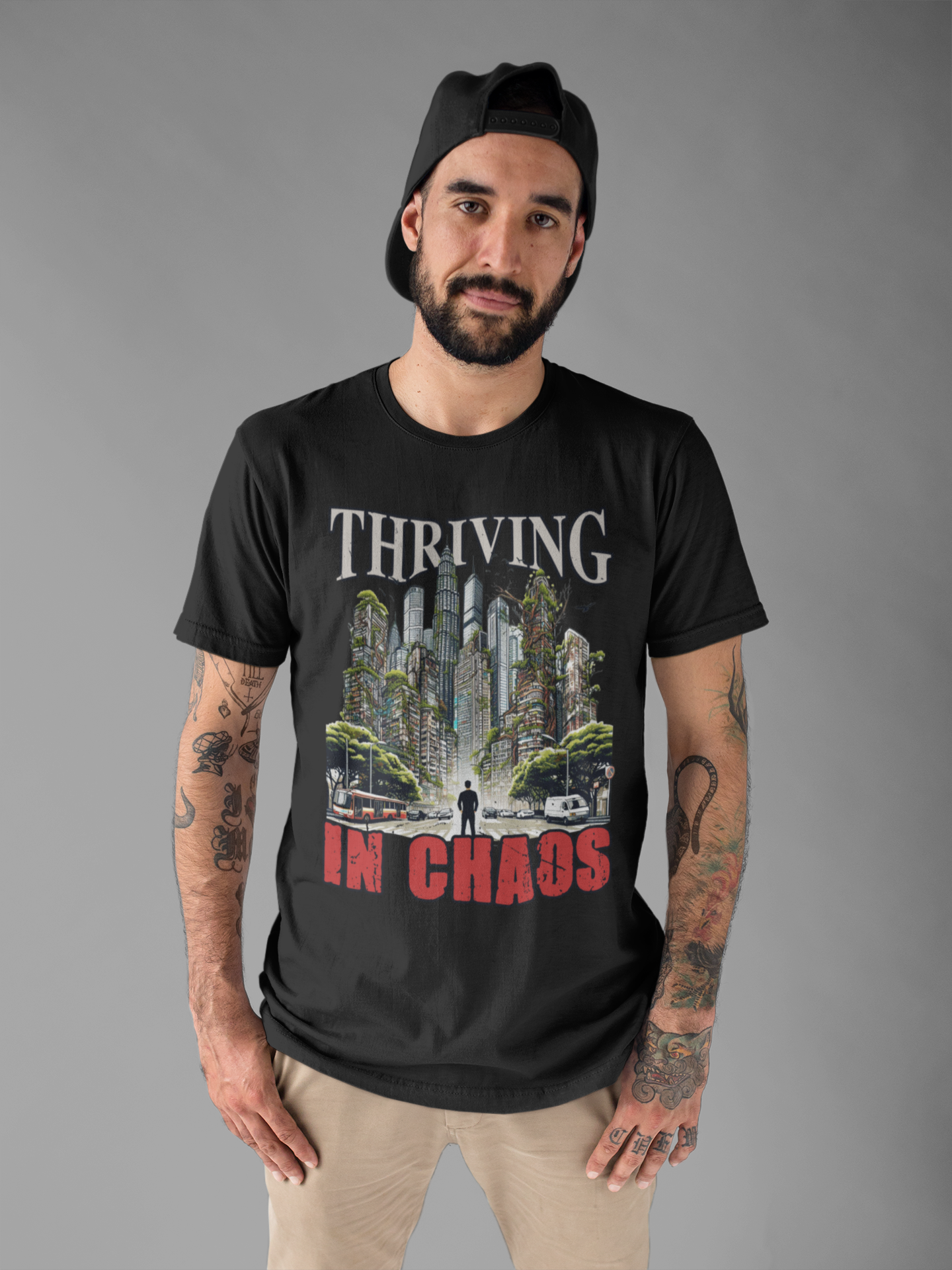 Thriving in Chaos | Resilience & Strength Motivational T-Shirt
