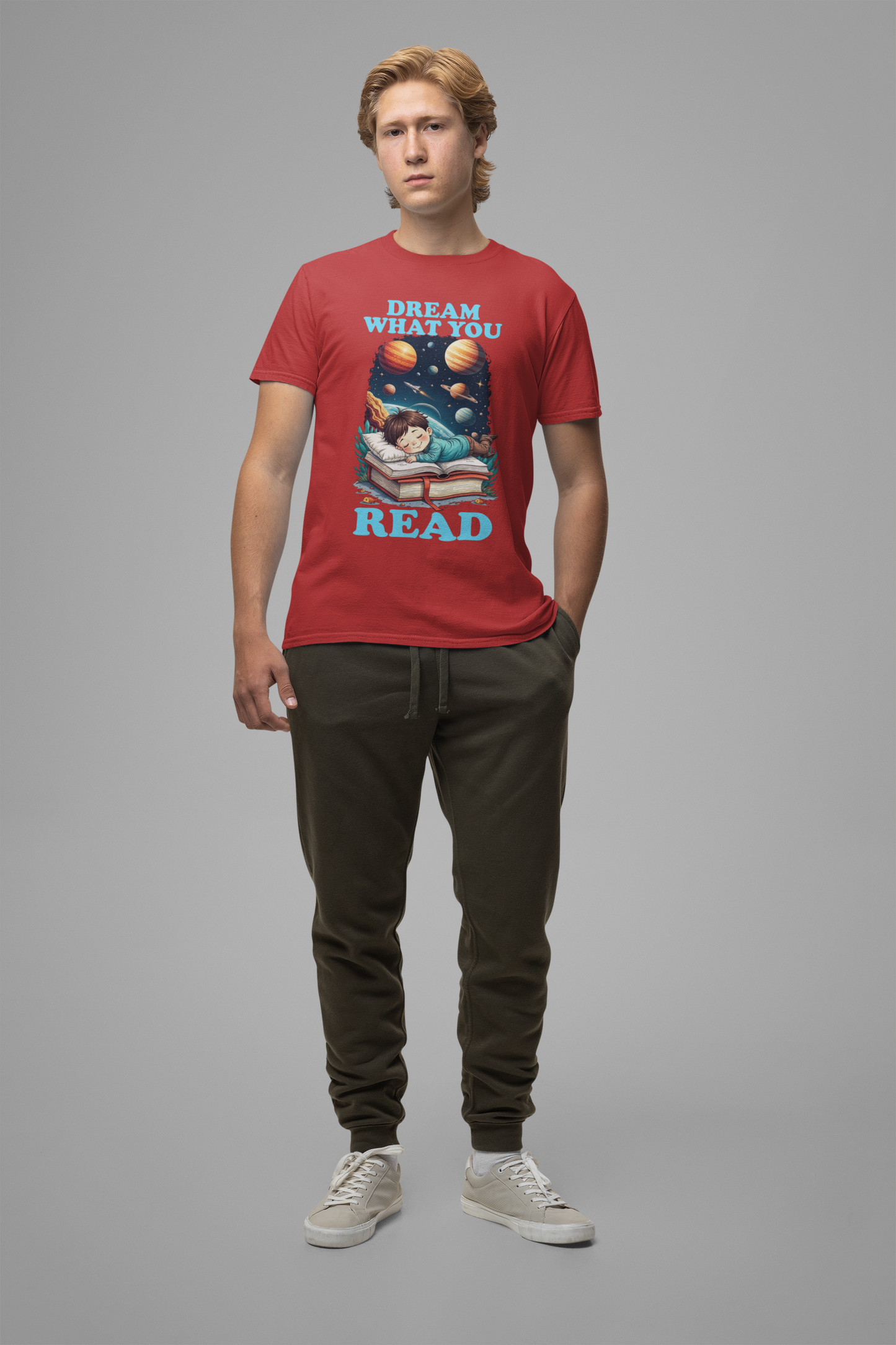 Dream What You Read T-Shirt – Space Adventure Book Lover Tee