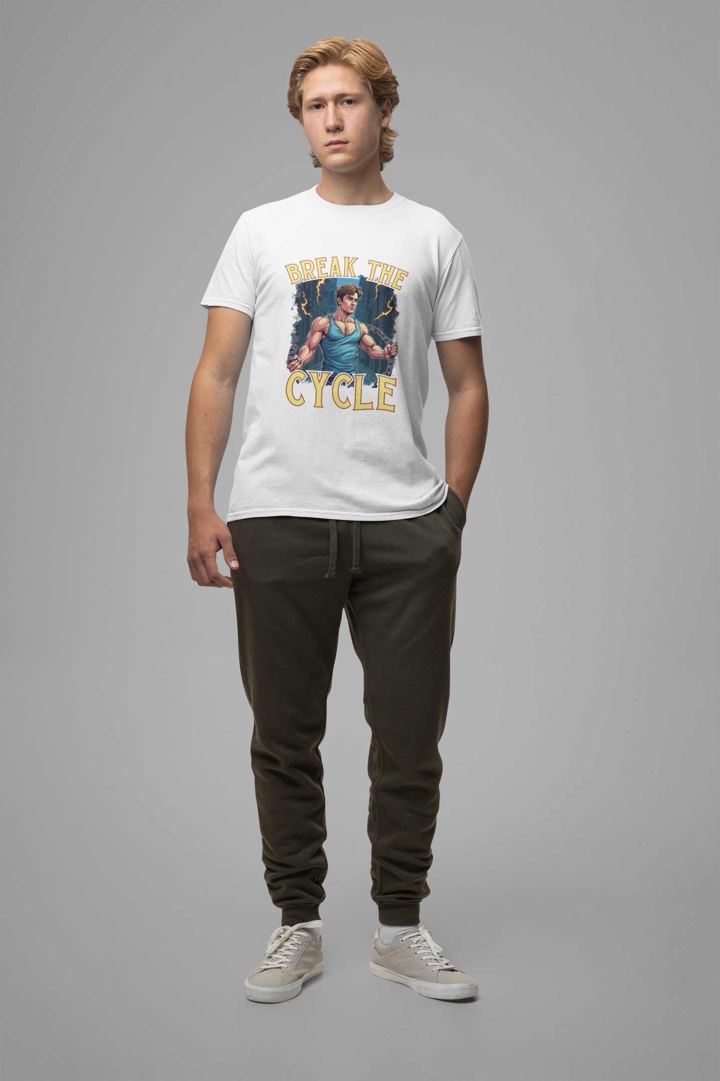 Break the Cycle – Strong Men Unleash your inner strength and determination Graphic T-Shirt