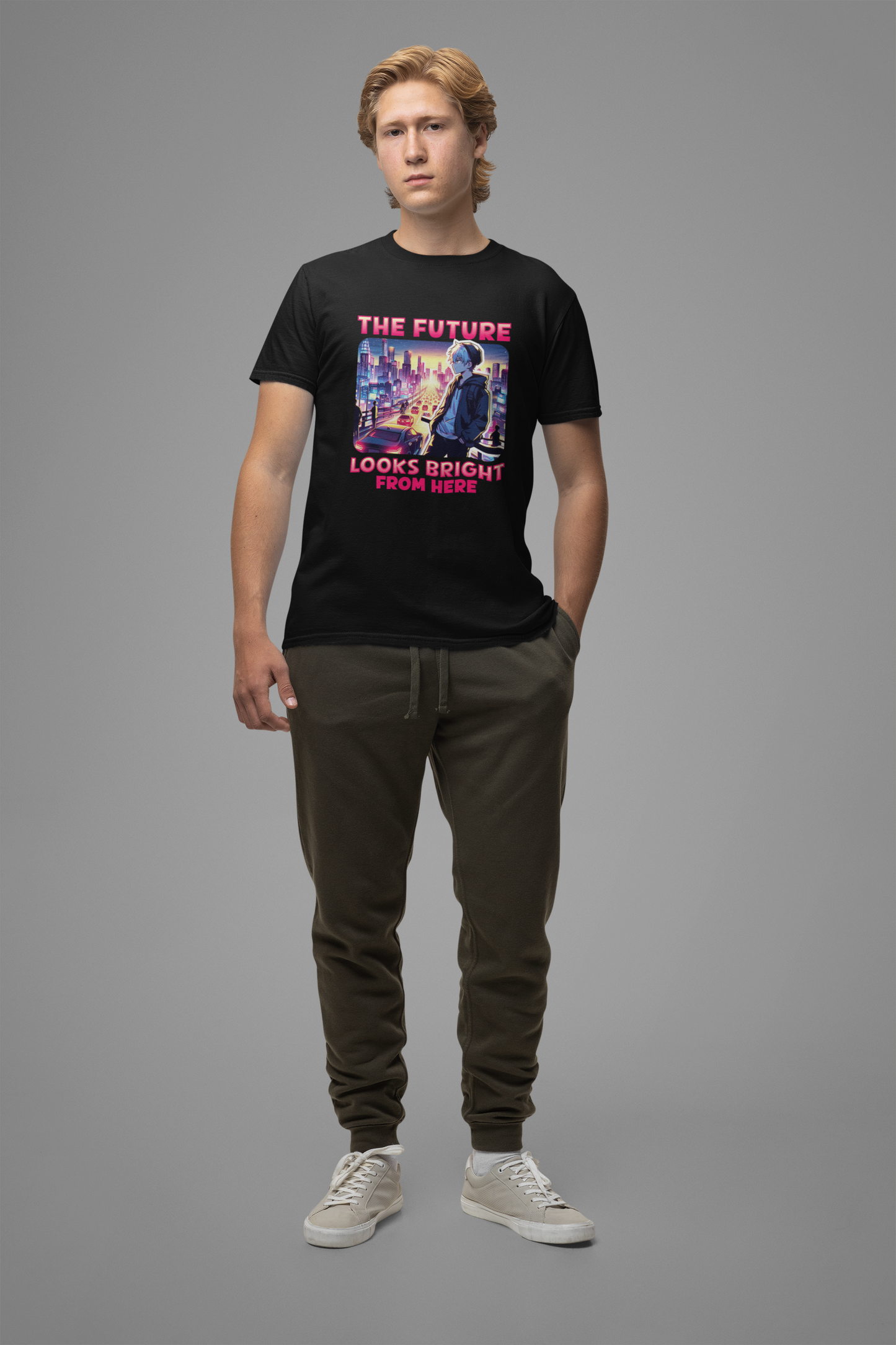 The Future Looks Bright From Here | Optimistic & Motivational T-Shirt