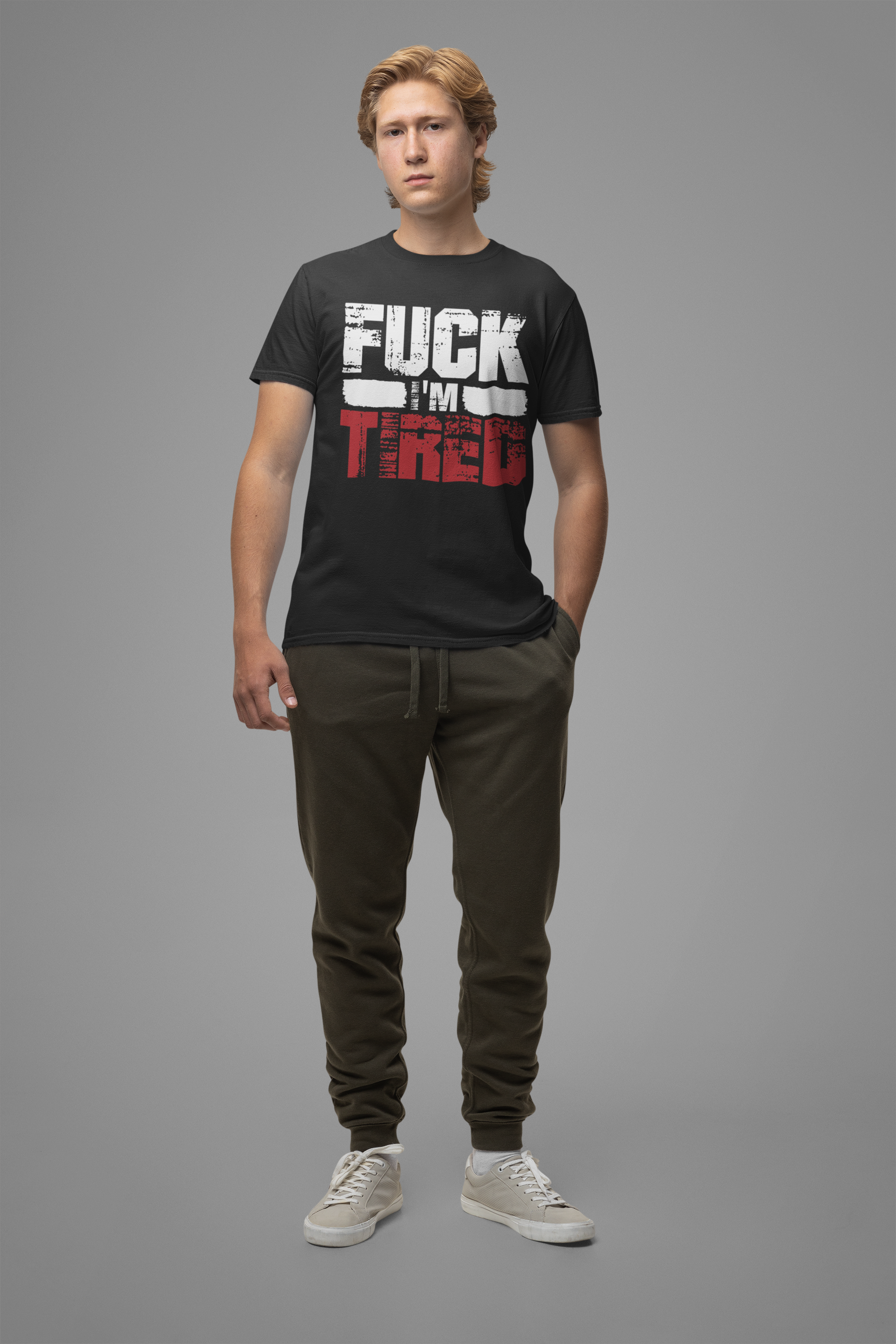 Fu*k I'm Tired Shirt, Funny Exhausted Gym Tee, Slang FIT Workout T Shirt, Relatable Fitness Humor Apparel, Sarcastic Gym Mood Top