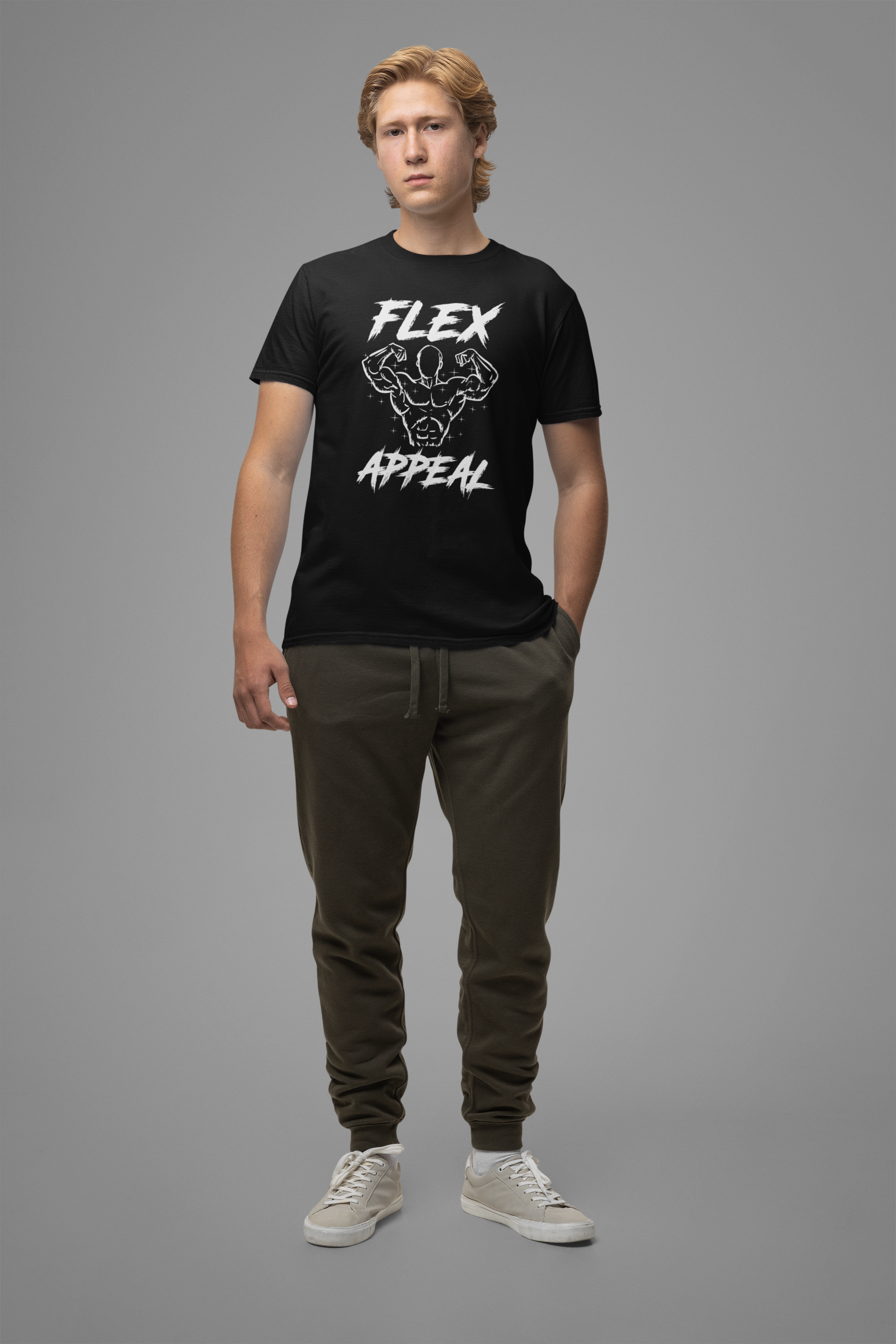 Flex Appeal Shirt, Bodybuilding Strength Tee, Muscle Gym Graphic T Shirt, Fitness Training Apparel, Lifting Workout Top