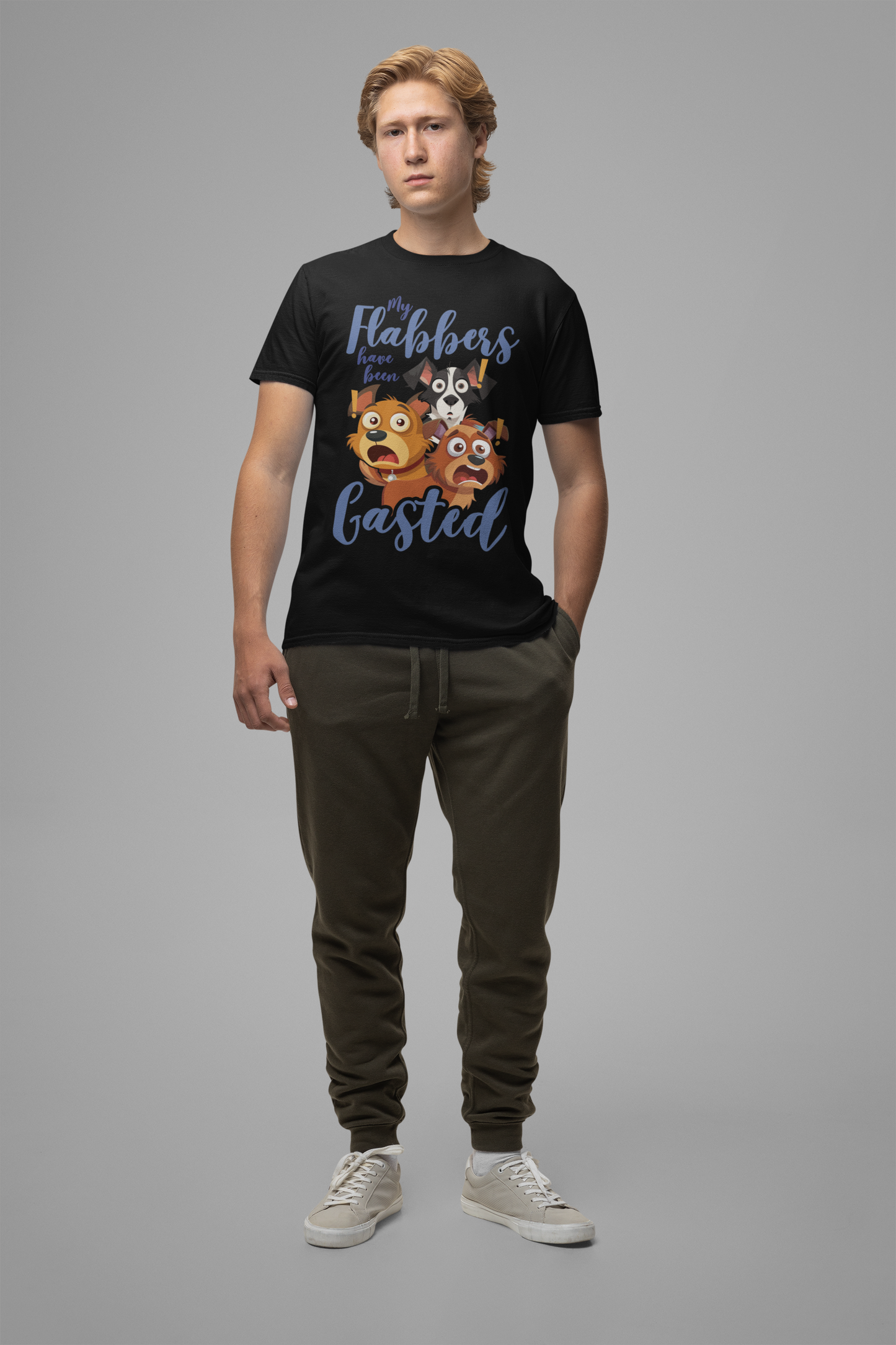 My Flabbers Have Been Gasted T-Shirt – Surprised Dogs Funny Graphic