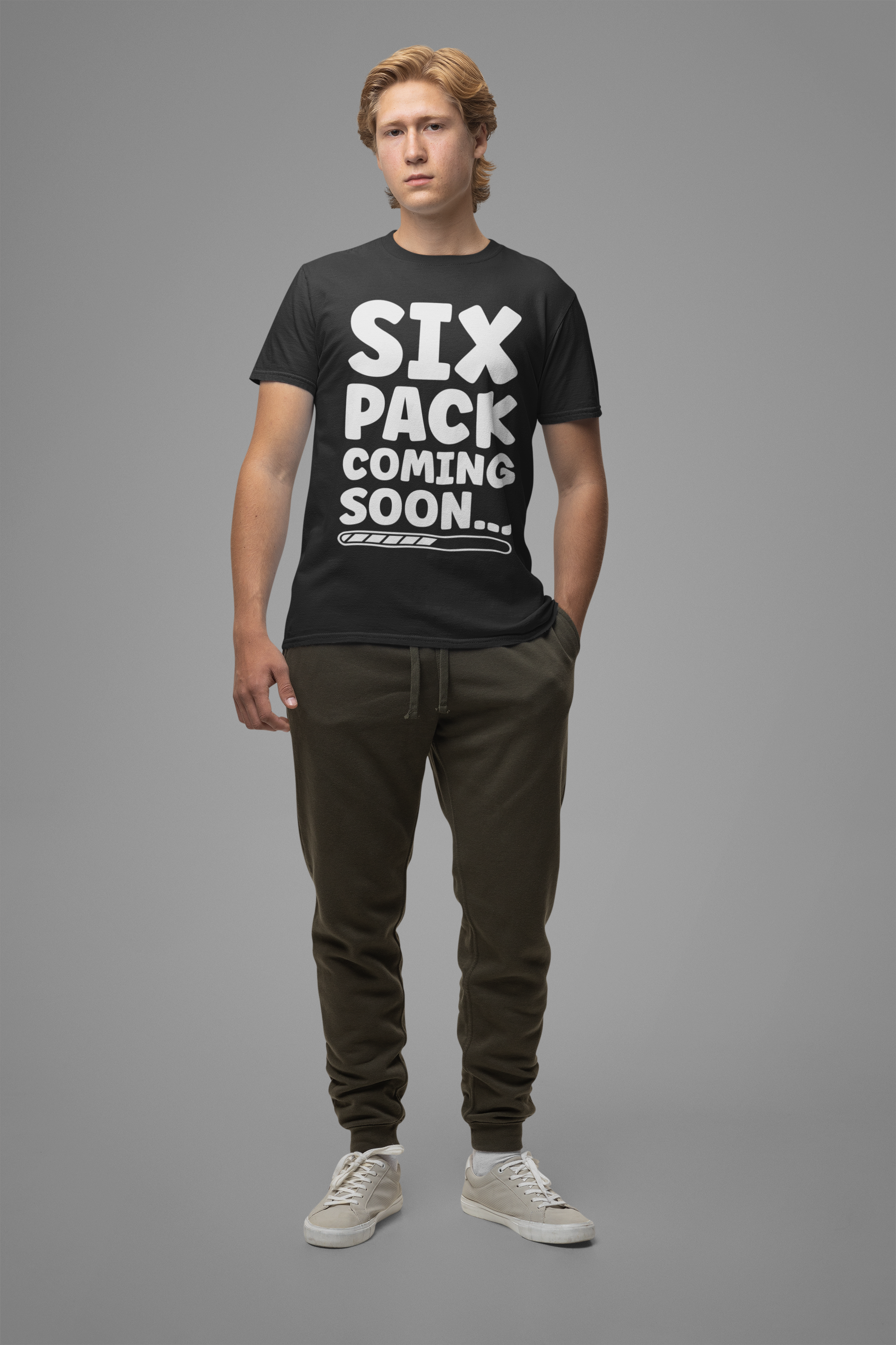 Six Pack Coming Soon Shirt, Funny Workout Motivation Tee, Gym Progress Graphic T Shirt, Fitness Journey Humor Apparel, Getting There Top