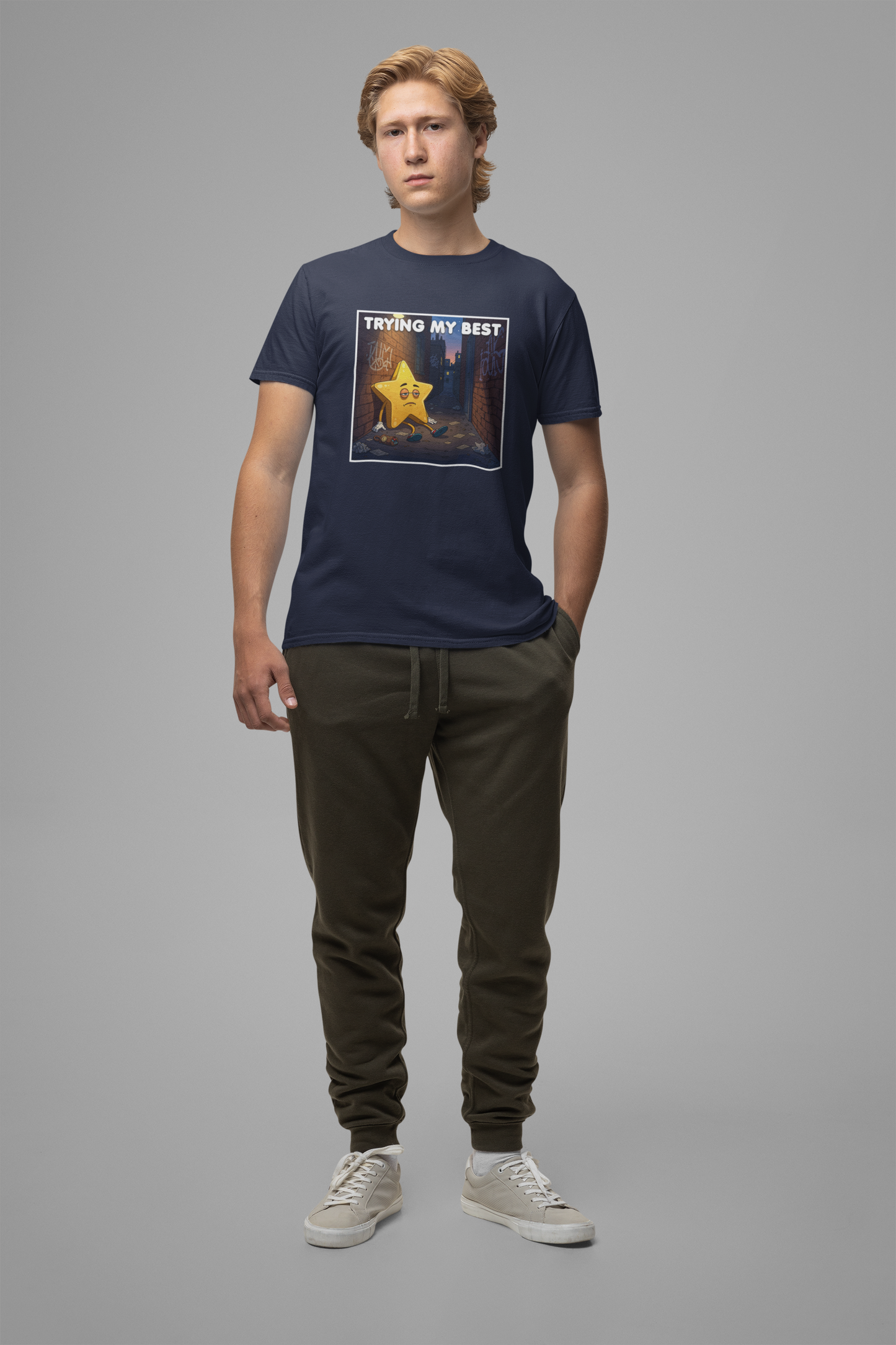 Trying My Best It’s Not Much Tee, Low Effort Humor Shirt, Honest Mood Graphic Tee, Funny Bare Minimum Top, Lazy Relatable Gift