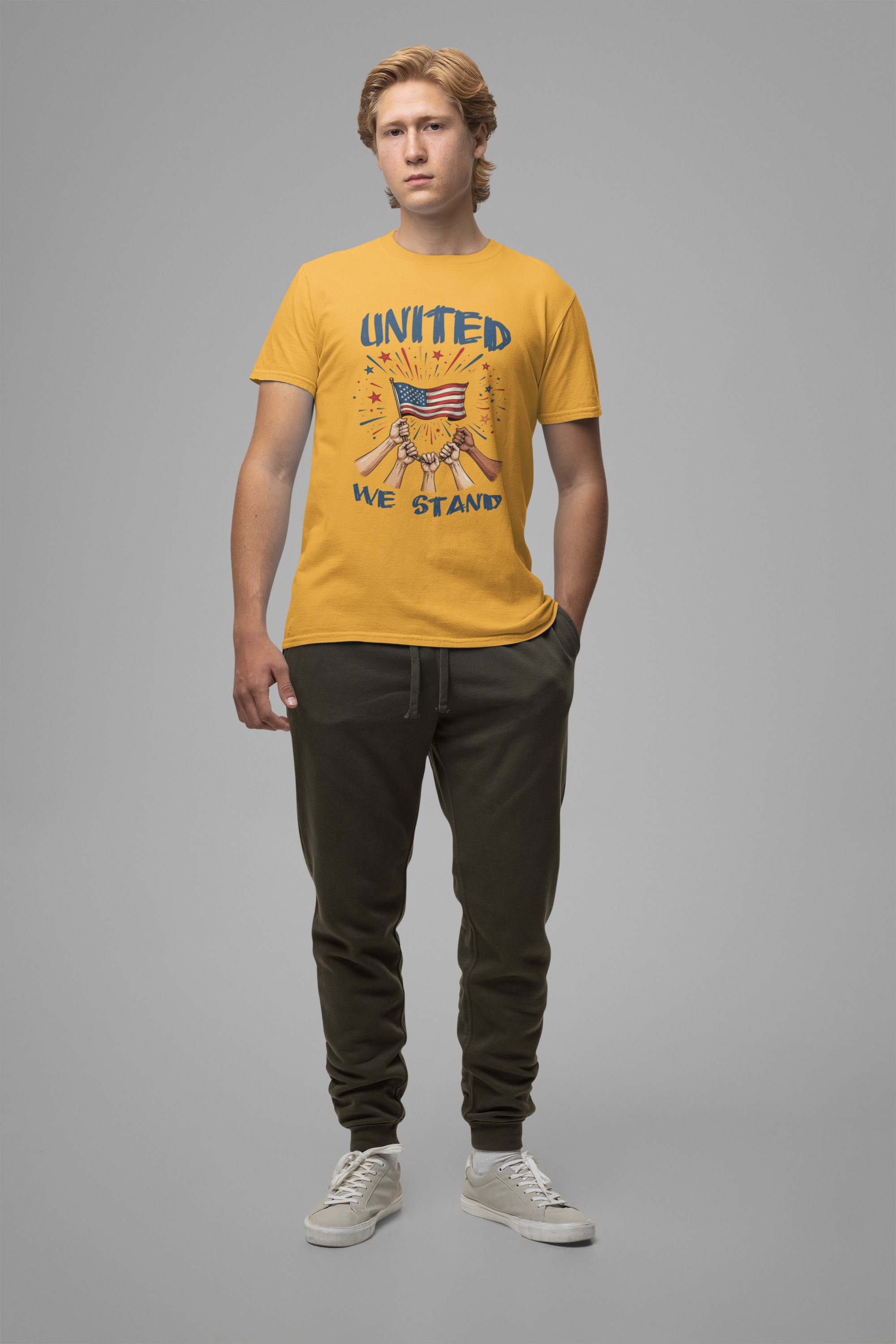 United We Stand Shirt Patriotic Unity Tee for People Who Value Freedom Justice and Standing Together in Strength and Equality