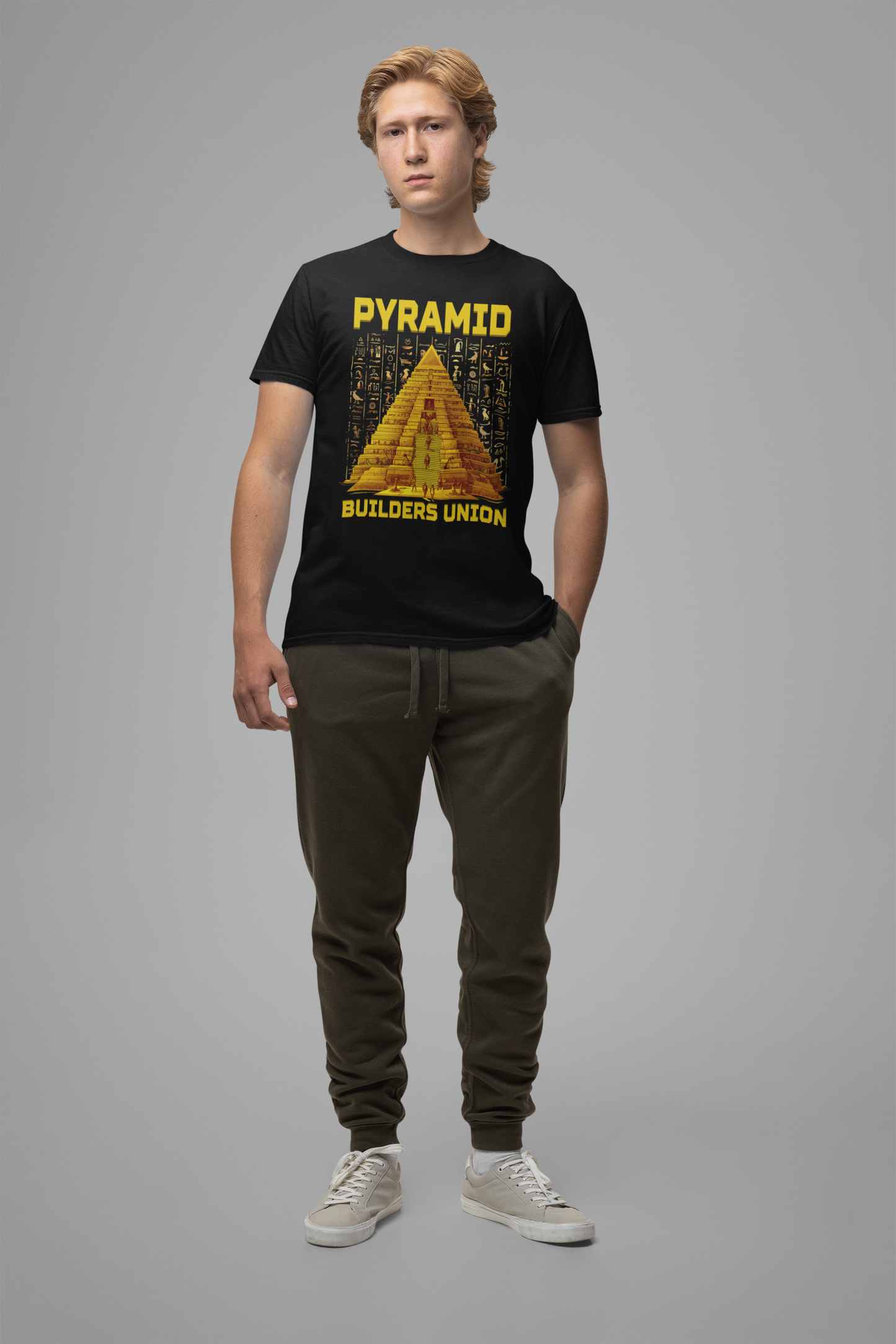 Pyramid Builders Union Tee, Ancient Worker Pride Shirt, Historical Labor Graphic, Egypt Crew Top, Stone by Stone Gift