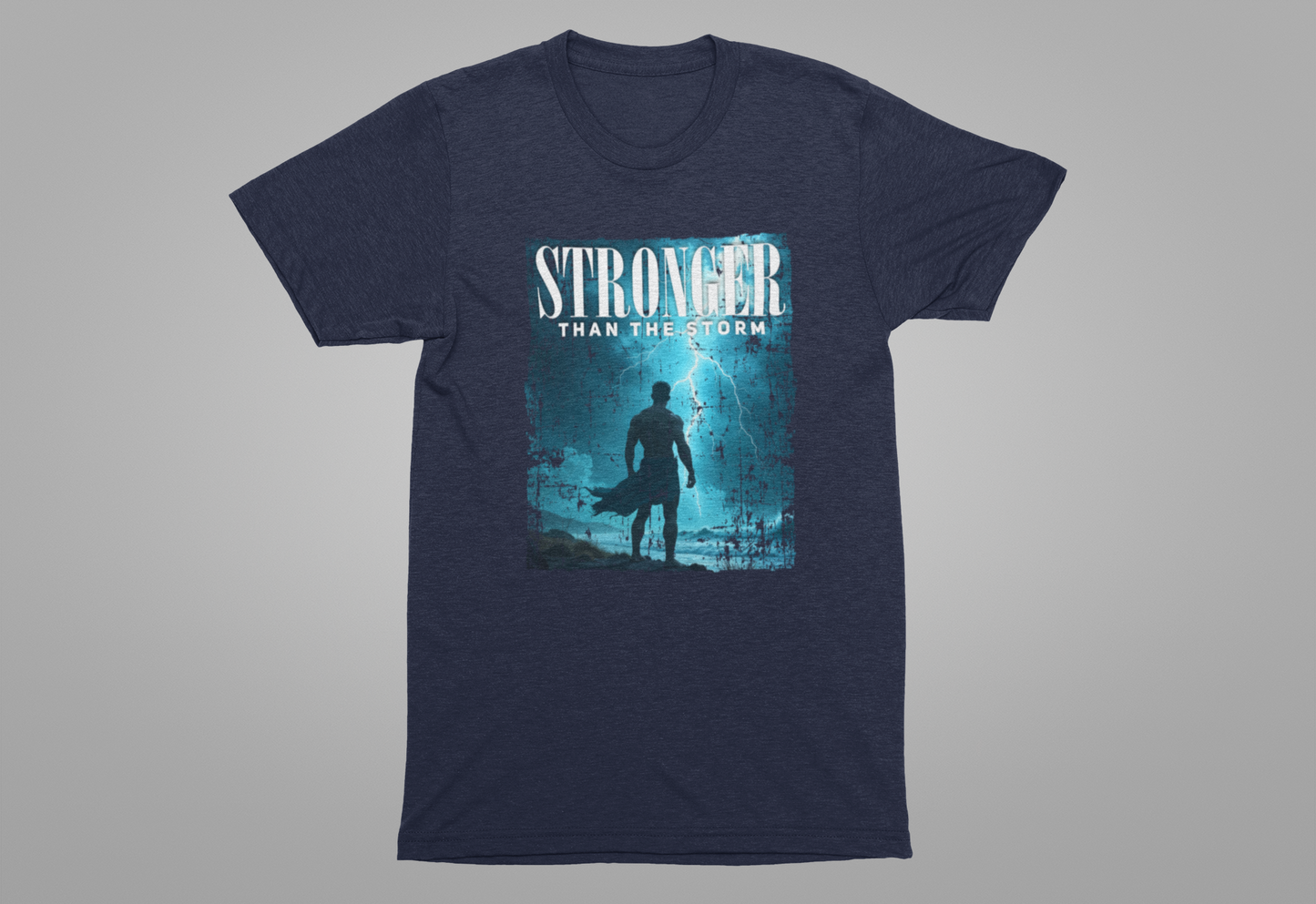 Stronger than the Storm Tee, Mental Strength Shirt, Resilience Affirmation Tee, Encouragement Graphic Top, Tough Times Gift