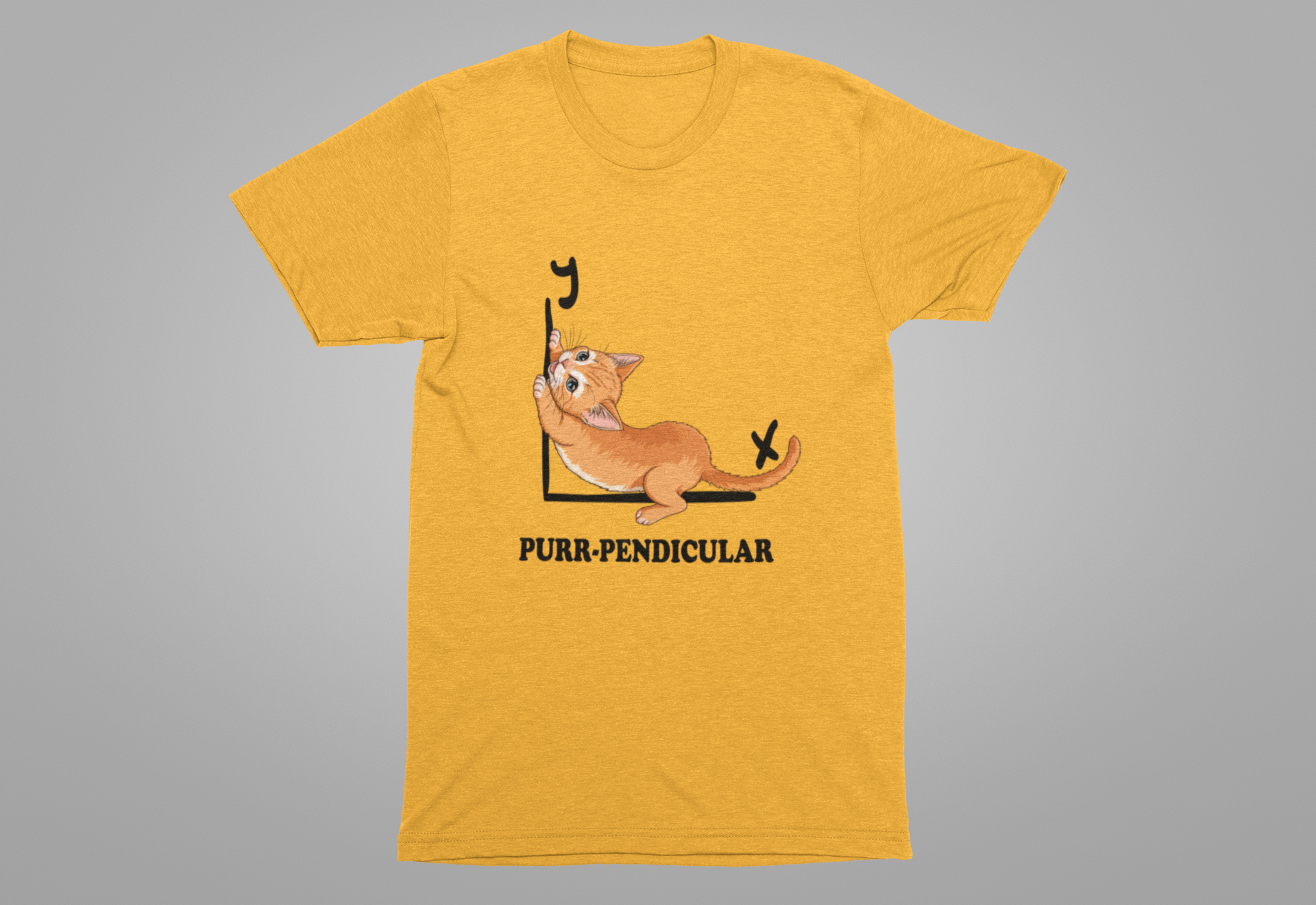 Pendecular Math Cat Pun Shirt – Purr-pendicular Perpendicular Lines Graphic ...