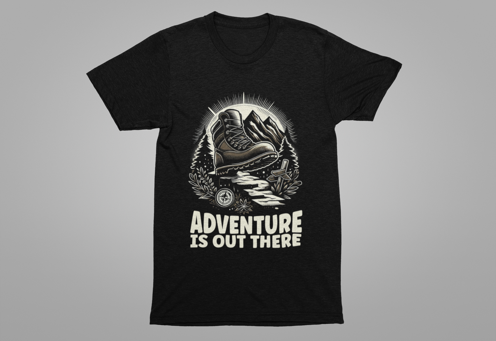Explore More Worry Less Hiking Adventure Boot T-Shirt
