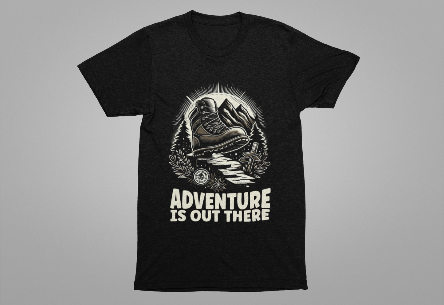 Explore More Worry Less Hiking Adventure Boot T-Shirt