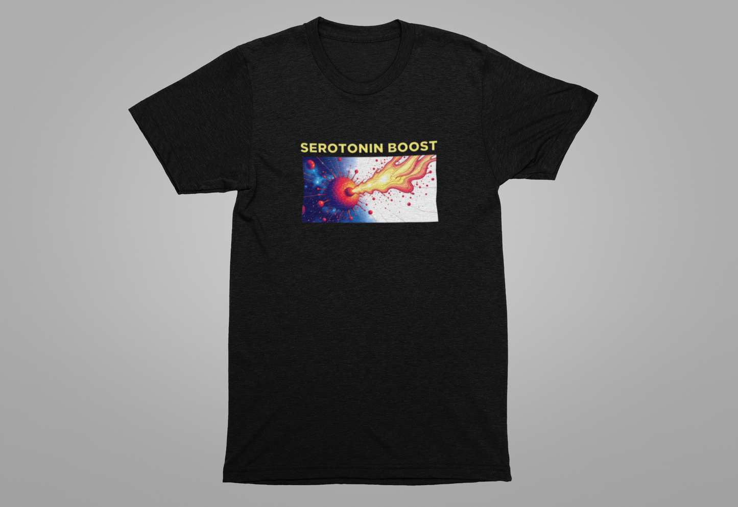 Serotonin Boost Shirt Mental Health Awareness Tee Featuring a Happy Brain and Positive Vibe for Science Lovers and Joy Seekers