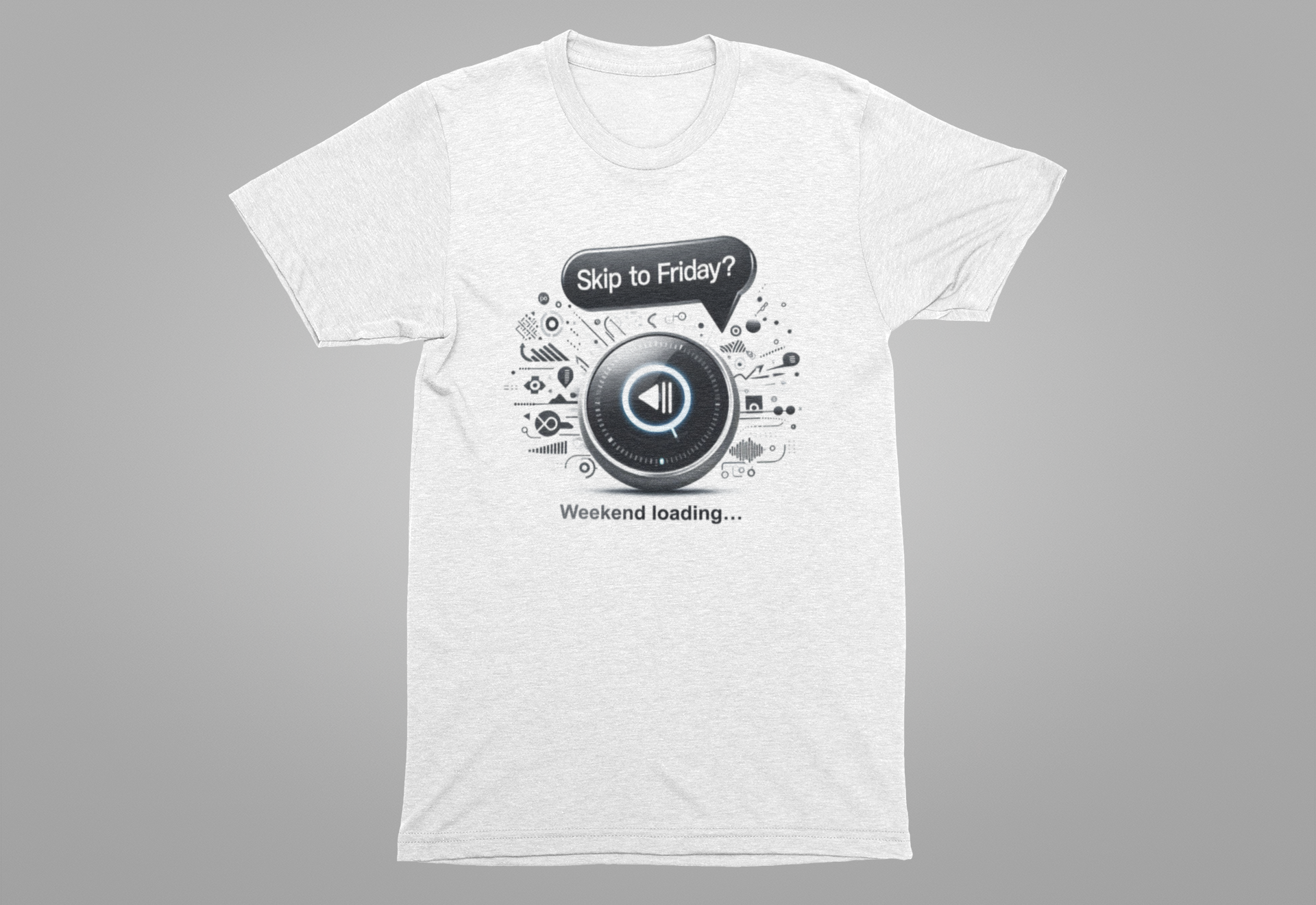 Alexa, Skip to Friday Skip to Friday & Weekend Loading | Media Icons Graphic T-Shirt