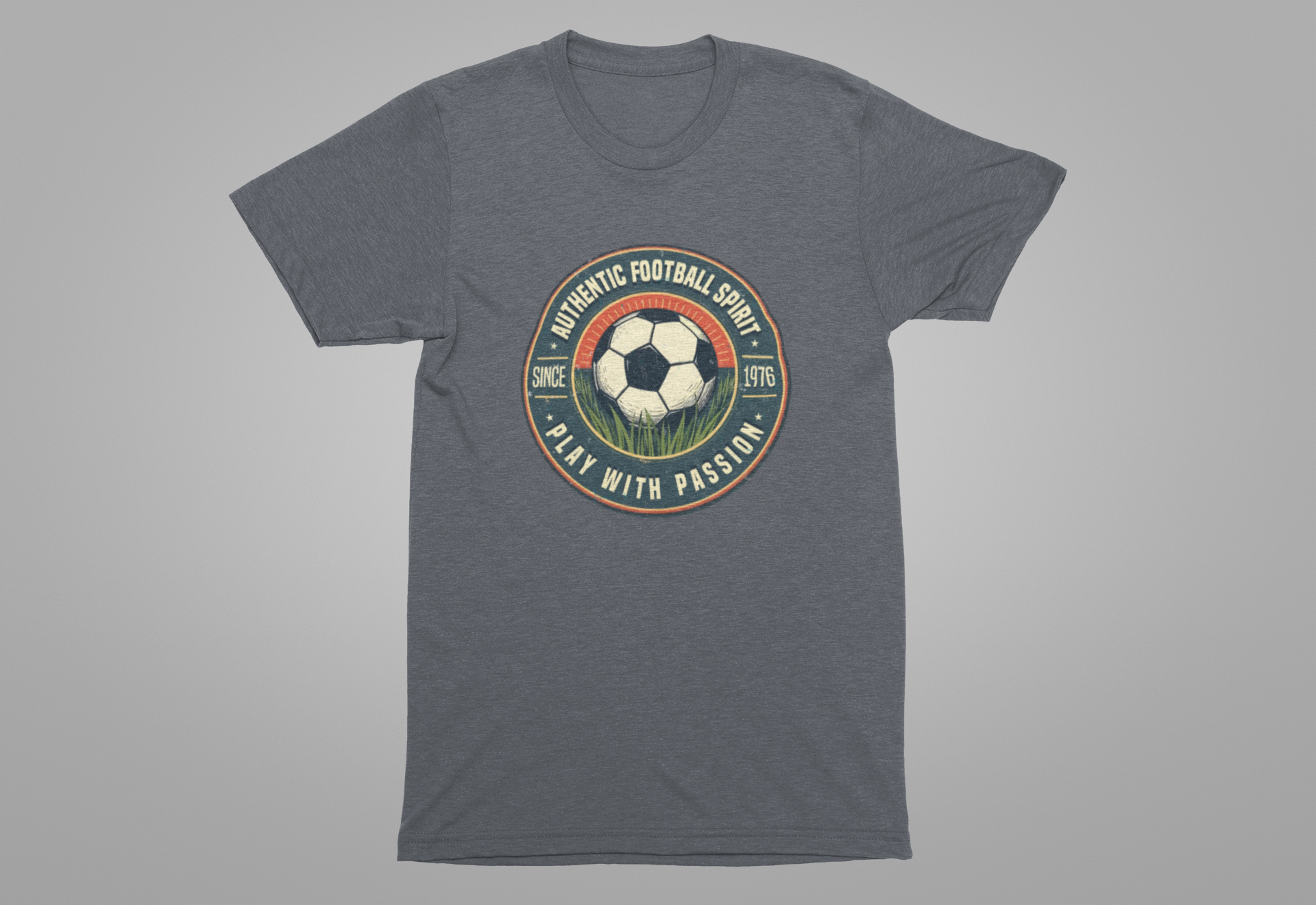 Retro Soccer Badge Tee, Vintage Football Graphic Shirt, Classic Sports Fan Top, Game Day Retro Look, Soccer History Gift Shirt