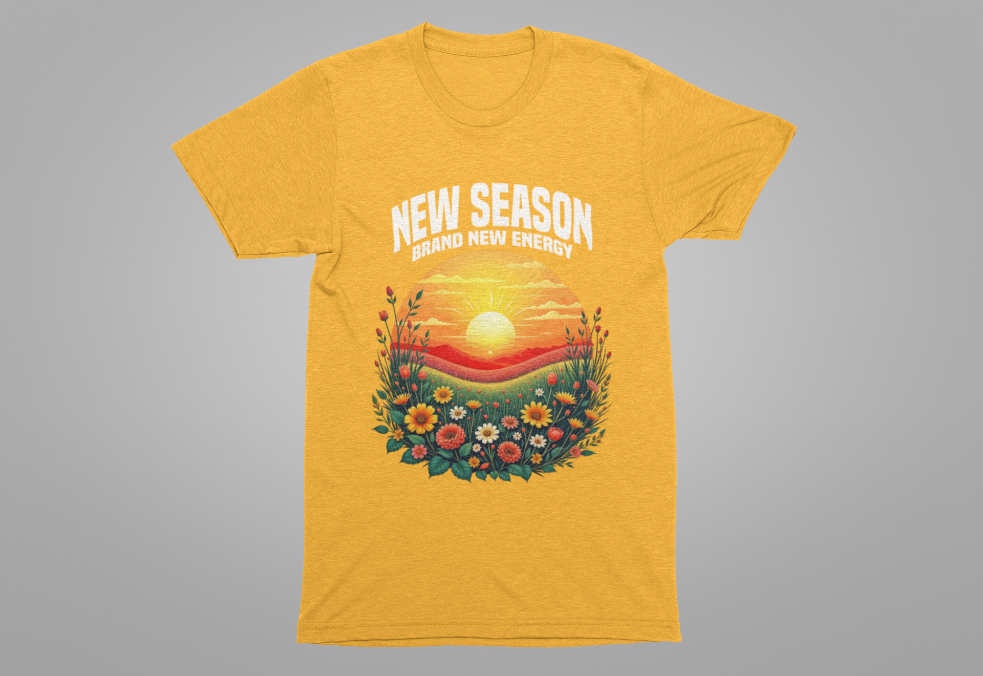 New Season New Energy Tee, Fresh Start Shirt, Spring Reset Top, Personal Growth Tee, Motivational Mood Tee
