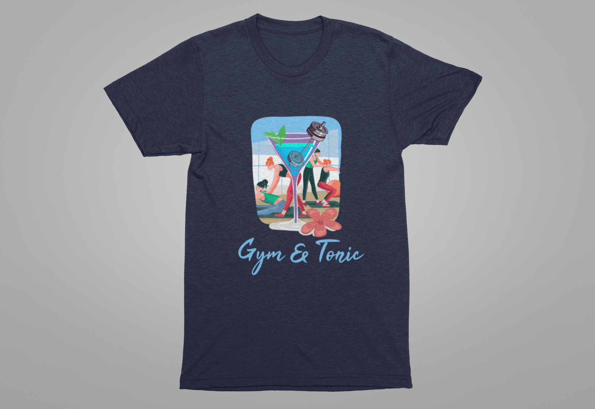 Gym and Tonic Tee, Fitness Pun Shirt, Workout Humor Graphic, Exercise and Fun Top, Healthy Balance Gift