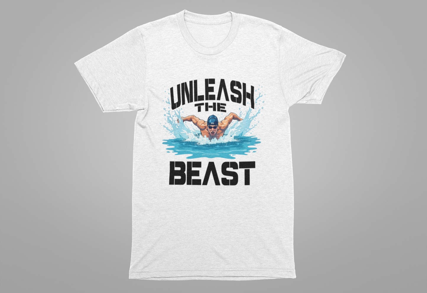 Unleash the Beast Butterfly Stroke Swimming Power Athlete Sports T-Shirt