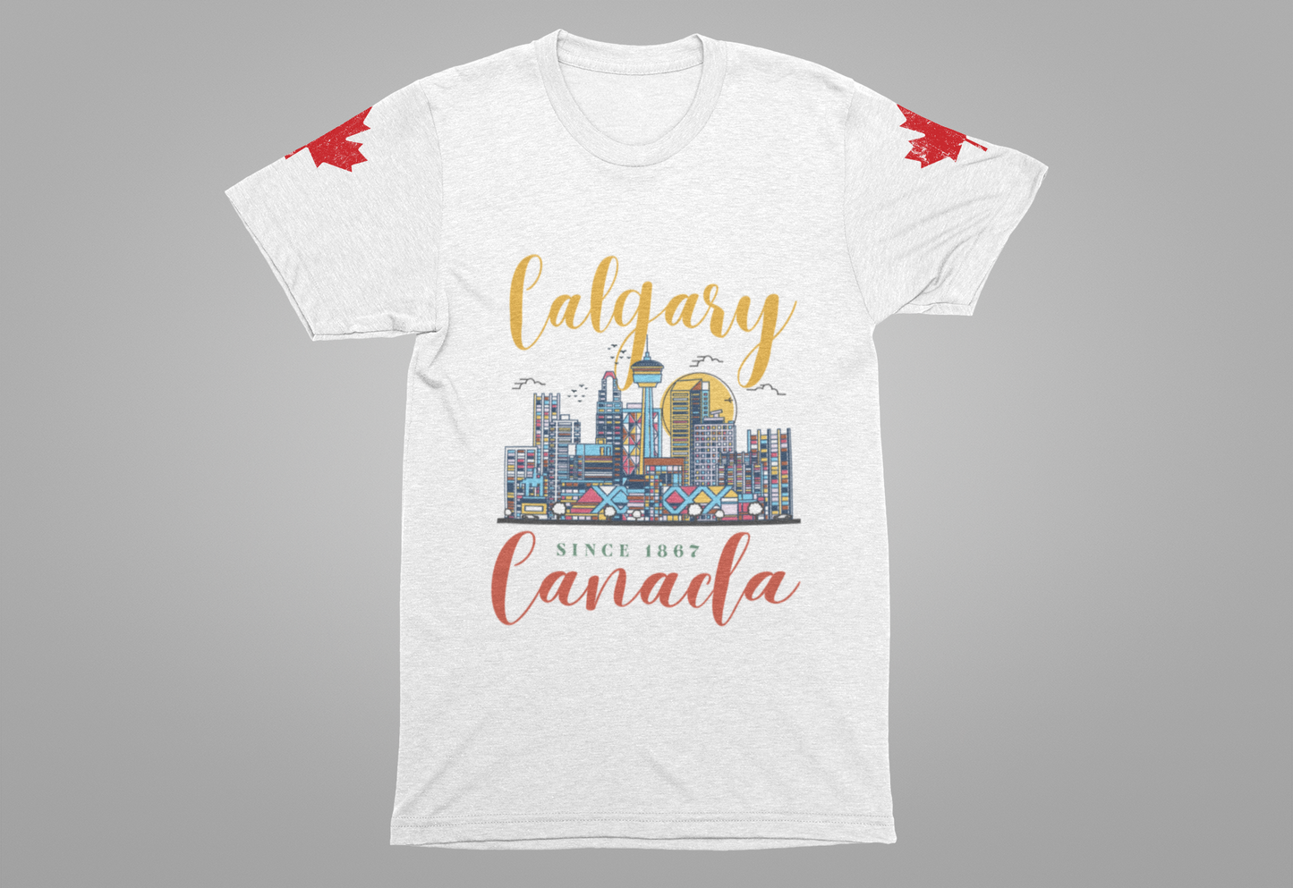 Calgary Canada Skyline Since 1867 T-Shirt