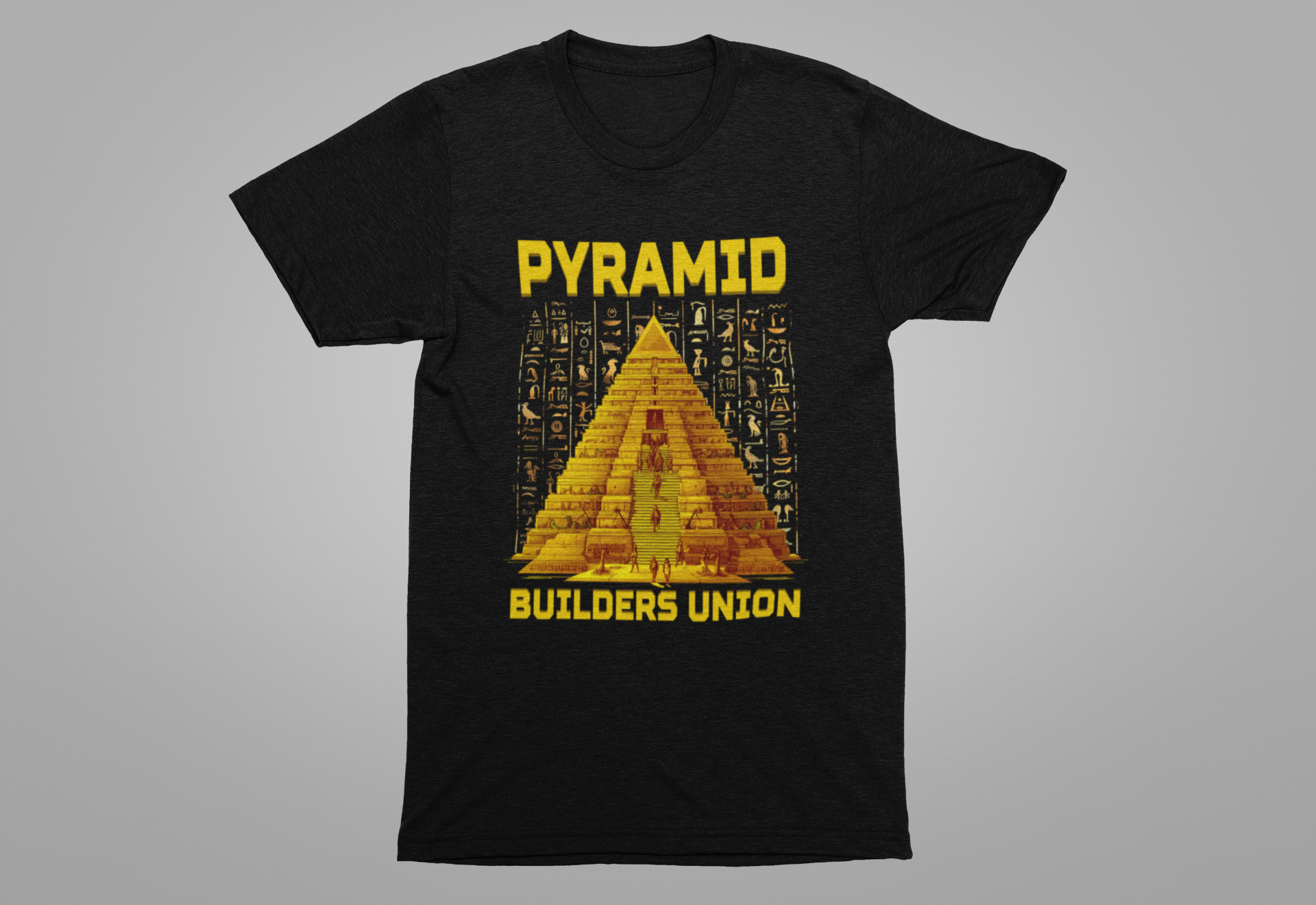 Pyramid Builders Union Tee, Ancient Worker Pride Shirt, Historical Labor Graphic, Egypt Crew Top, Stone by Stone Gift