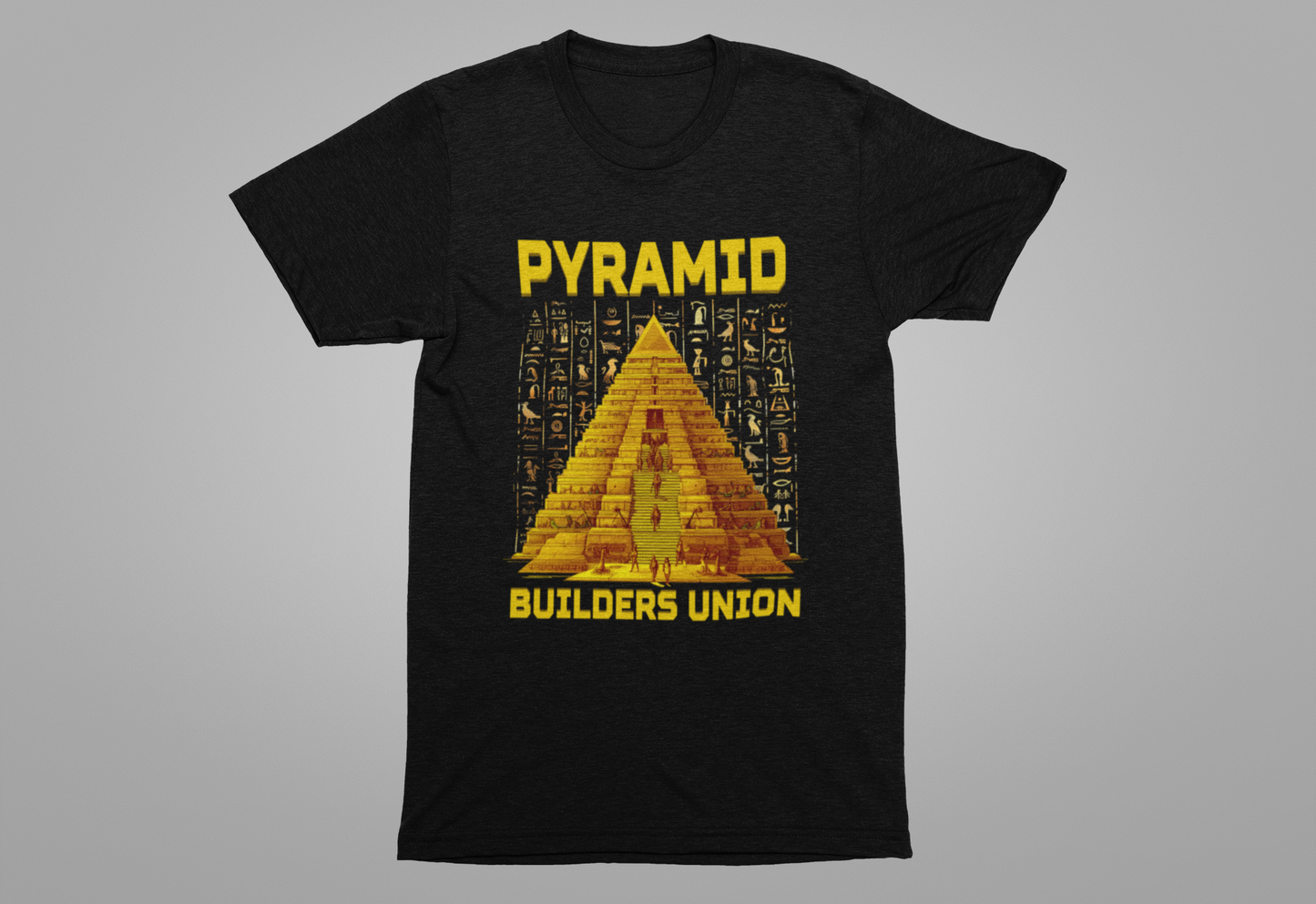 Pyramid Builders Union Tee, Ancient Worker Pride Shirt, Historical Labor Graphic, Egypt Crew Top, Stone by Stone Gift