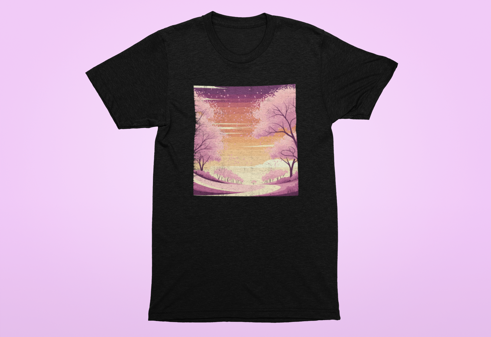 Spring Whispers Pastel Graphic T-Shirt