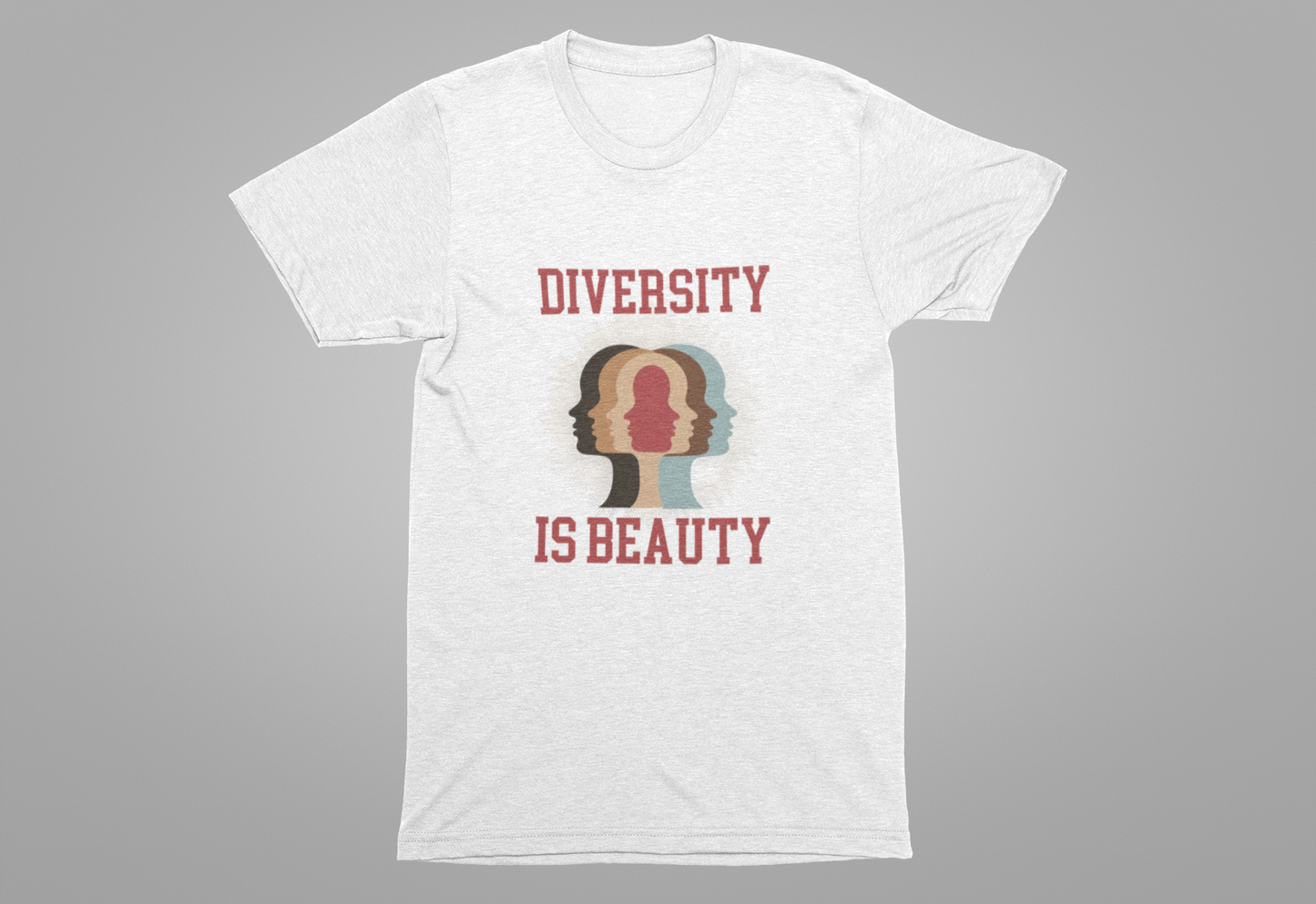 Diversity Is Beauty – Faces in Every Shade Inclusive Graphic T-Shirt