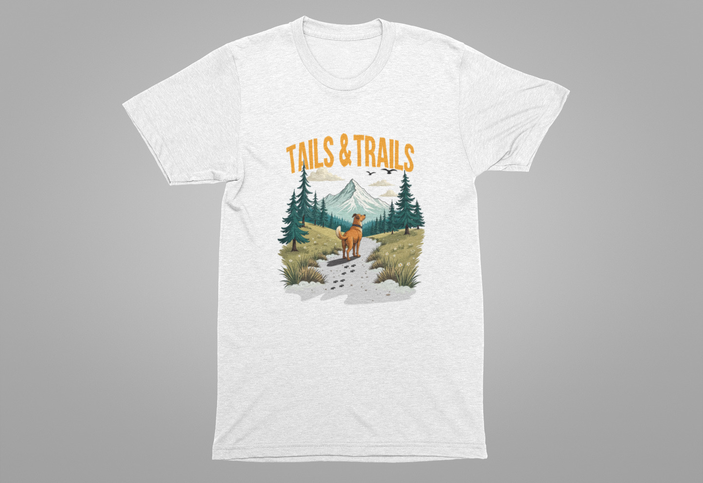 Tails and Trails Shirt Dog Walking Adventure Tee for Pet Parents Who Live for Leashes Parks Muddy Paws and the Great Outdoor Journey