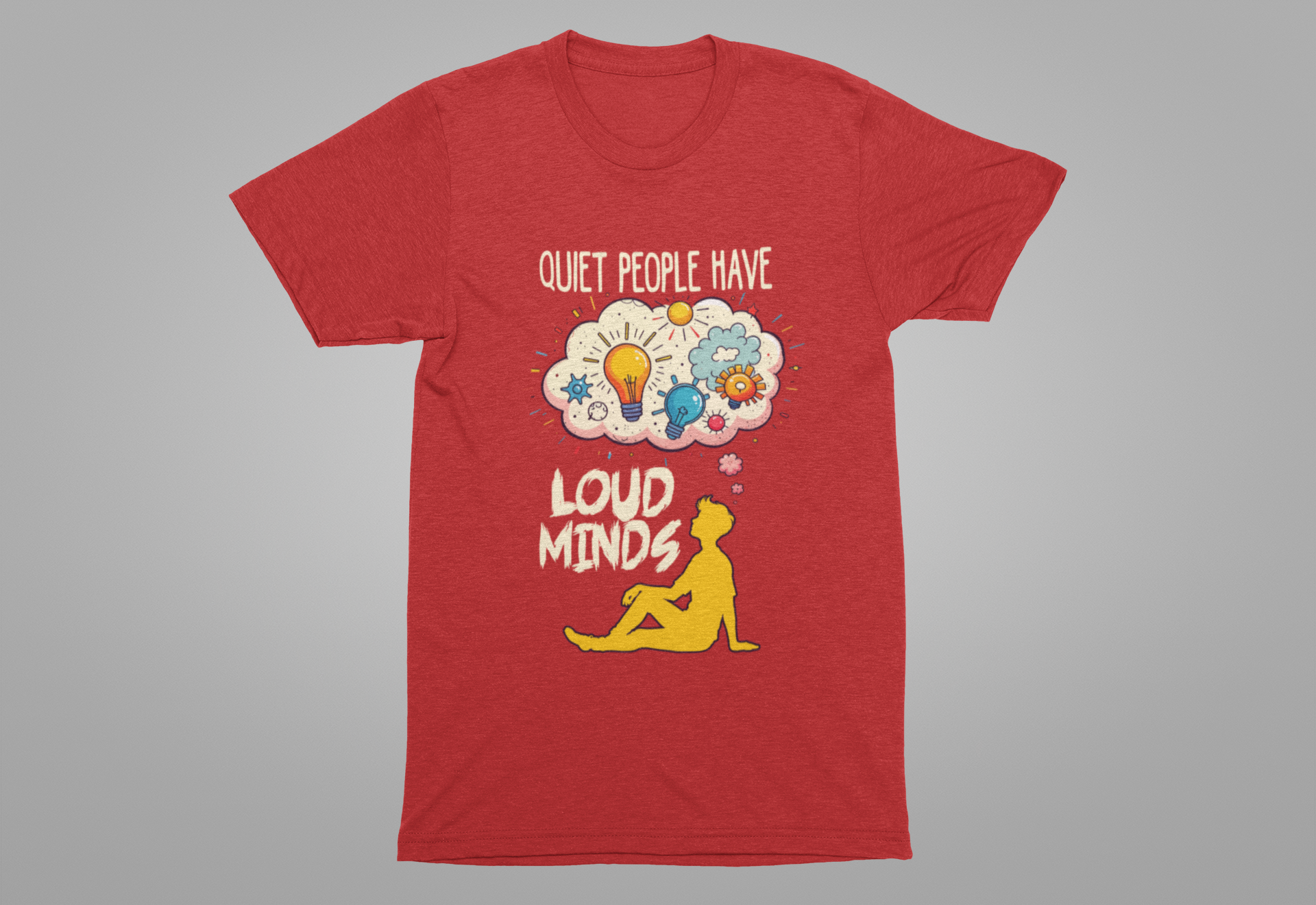 Quiet People Have Loud Minds Tee, Introvert Quote Shirt, Thoughtful Soul Graphic Tee, Depth Over Volume Top, Inner World Gift