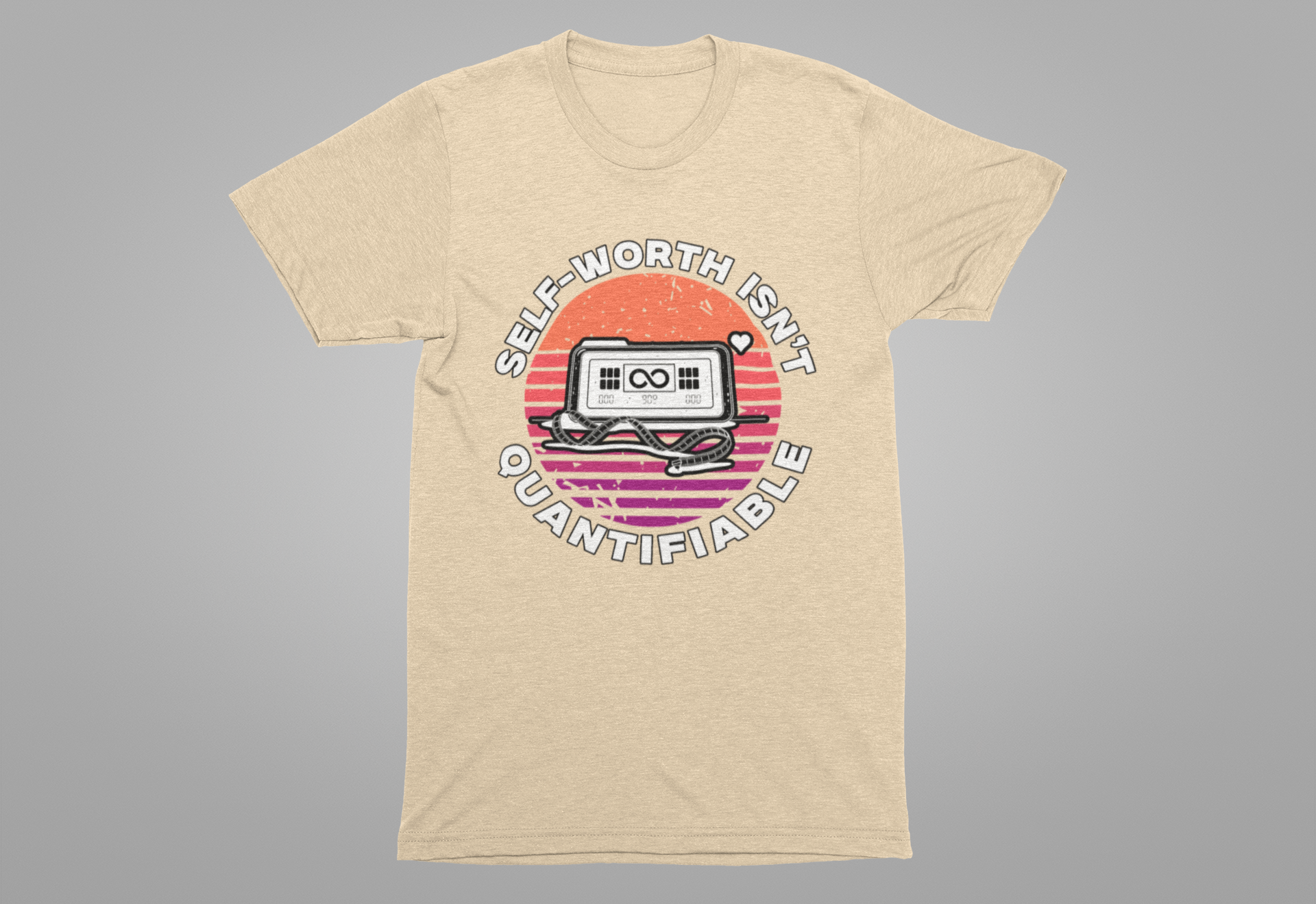 Self Worth Isn’t Quantifiable – Body Positivity Graphic T-Shirt