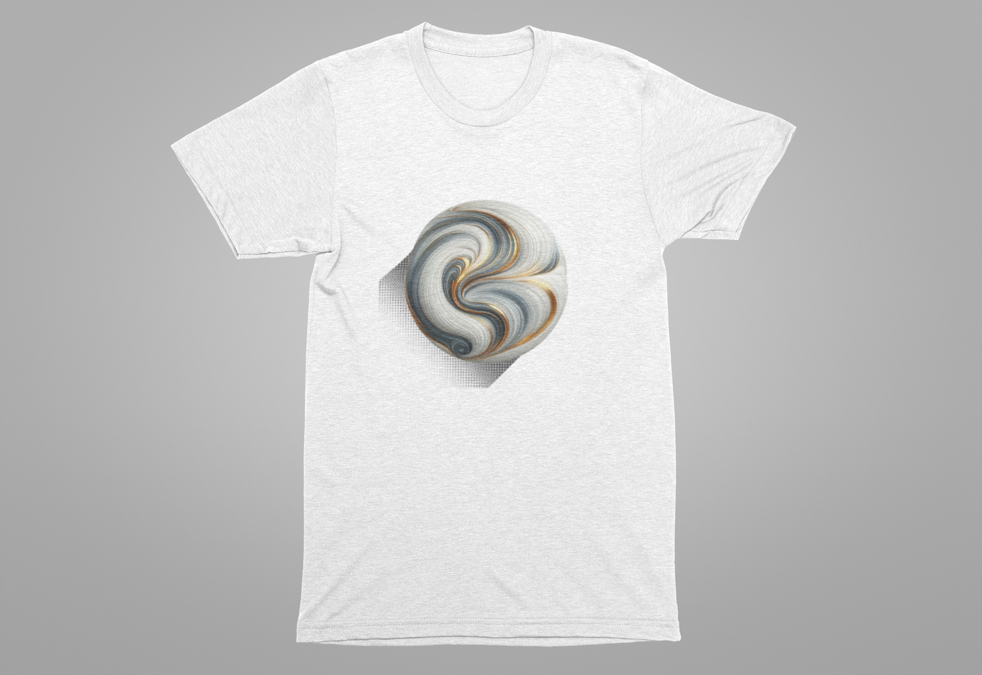 Liquid Marble – Flowing Marble Effect Abstract Graphic T-Shirt