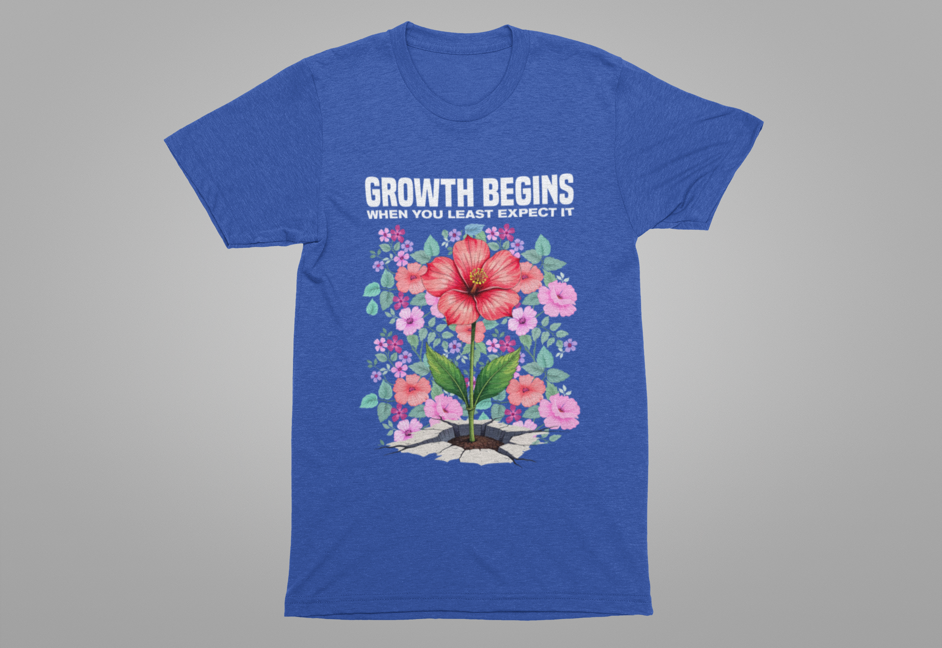 Bloom Where You Are Planted Tee, Inspirational Quote Shirt, Personal Growth Top, Garden Life Tee, Flourish Message Gift