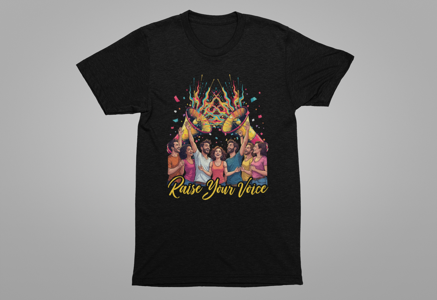 Raise Your Voice Shirt Speak Up Graphic Tee for Advocates Activists and Change Seekers Who Believe in Power Through Action and Awareness