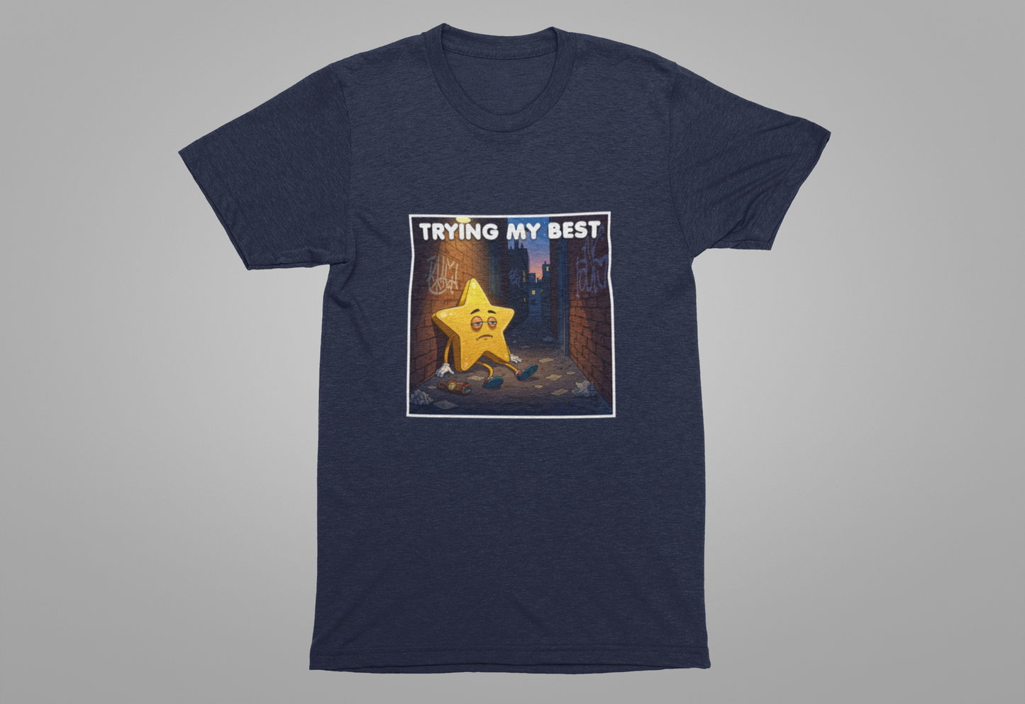 Trying My Best It’s Not Much Tee, Low Effort Humor Shirt, Honest Mood Graphic Tee, Funny Bare Minimum Top, Lazy Relatable Gift