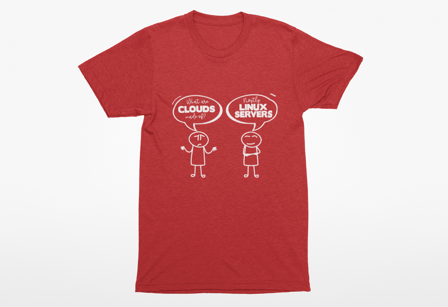 Mostly Linux Servers Funny Cloud T-Shirt