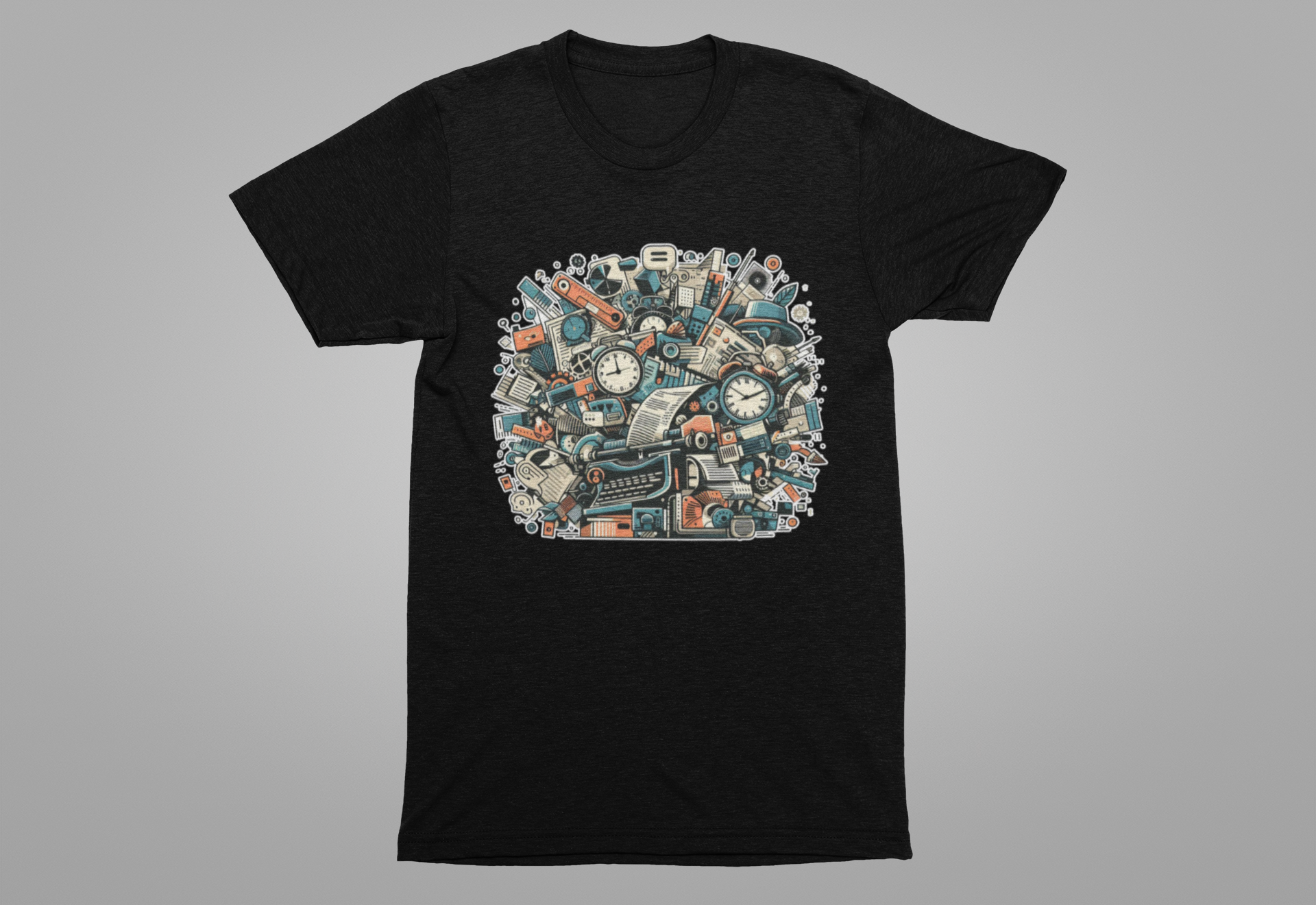 Urban Overload: Crowded Objects T-Shirt