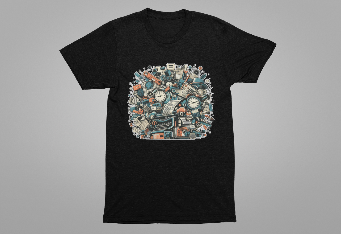 Urban Overload: Crowded Objects T-Shirt