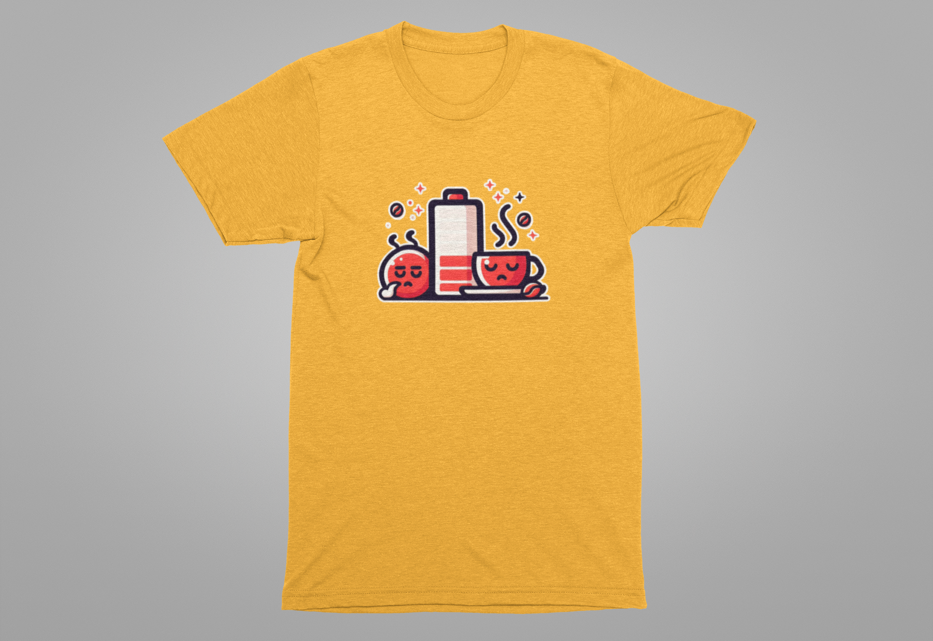 Low Battery | Need Coffee Graphic T-Shirt