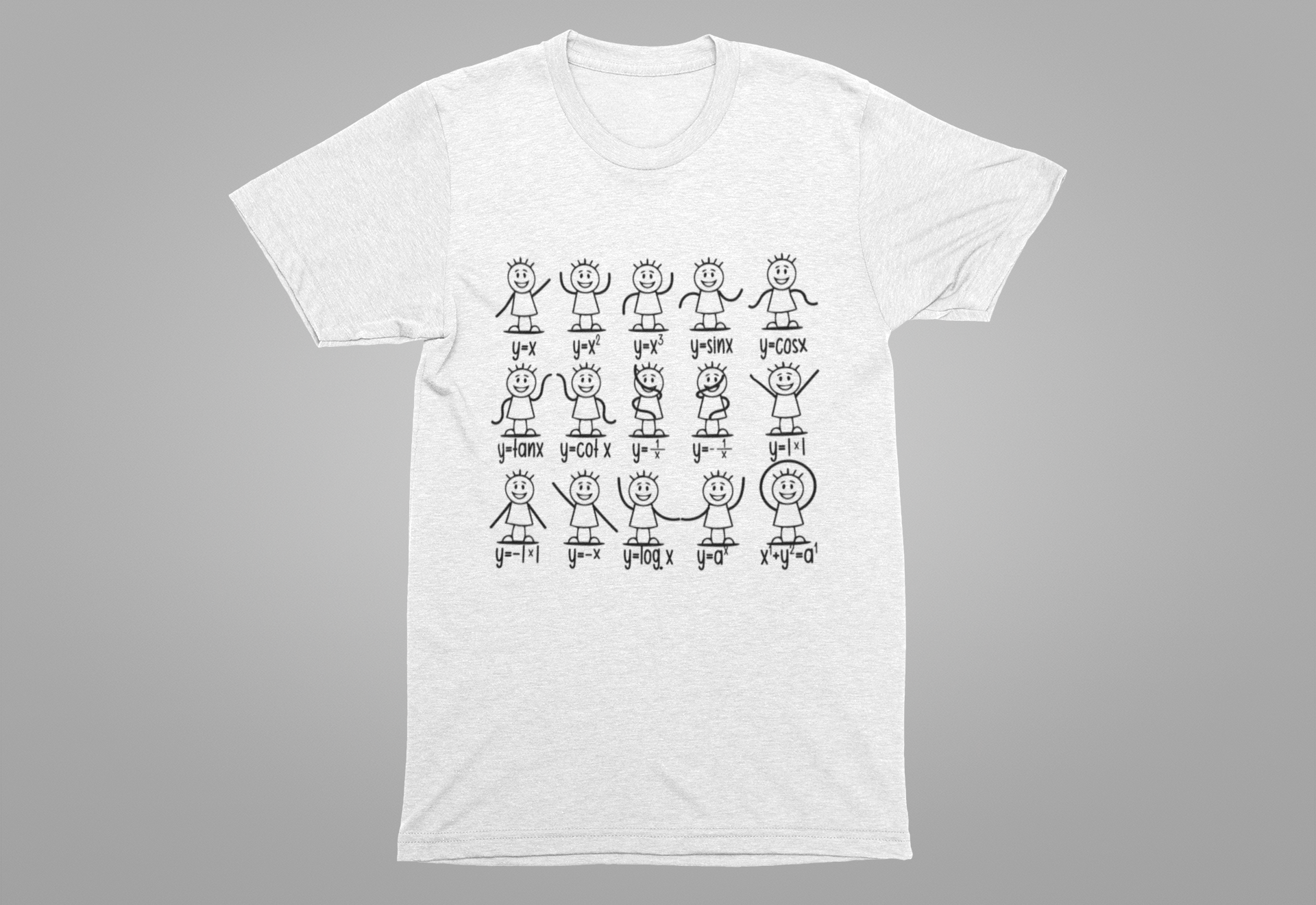 Trigonometry in Action Shirt – Stick Figure Math Humor